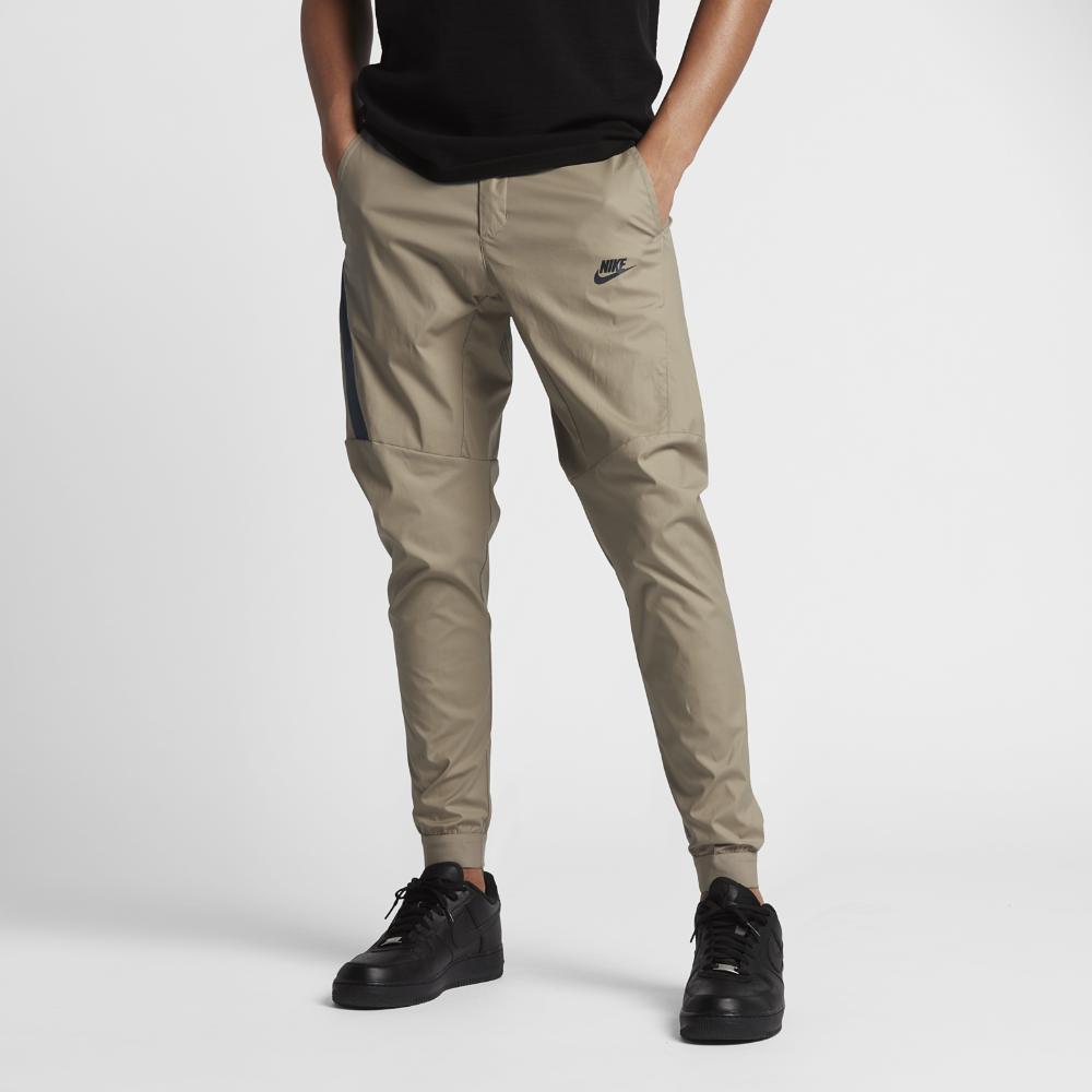 Nike Cotton Sportswear Bonded Men's Jogger in Khaki/Black (Black) for Men |  Lyst