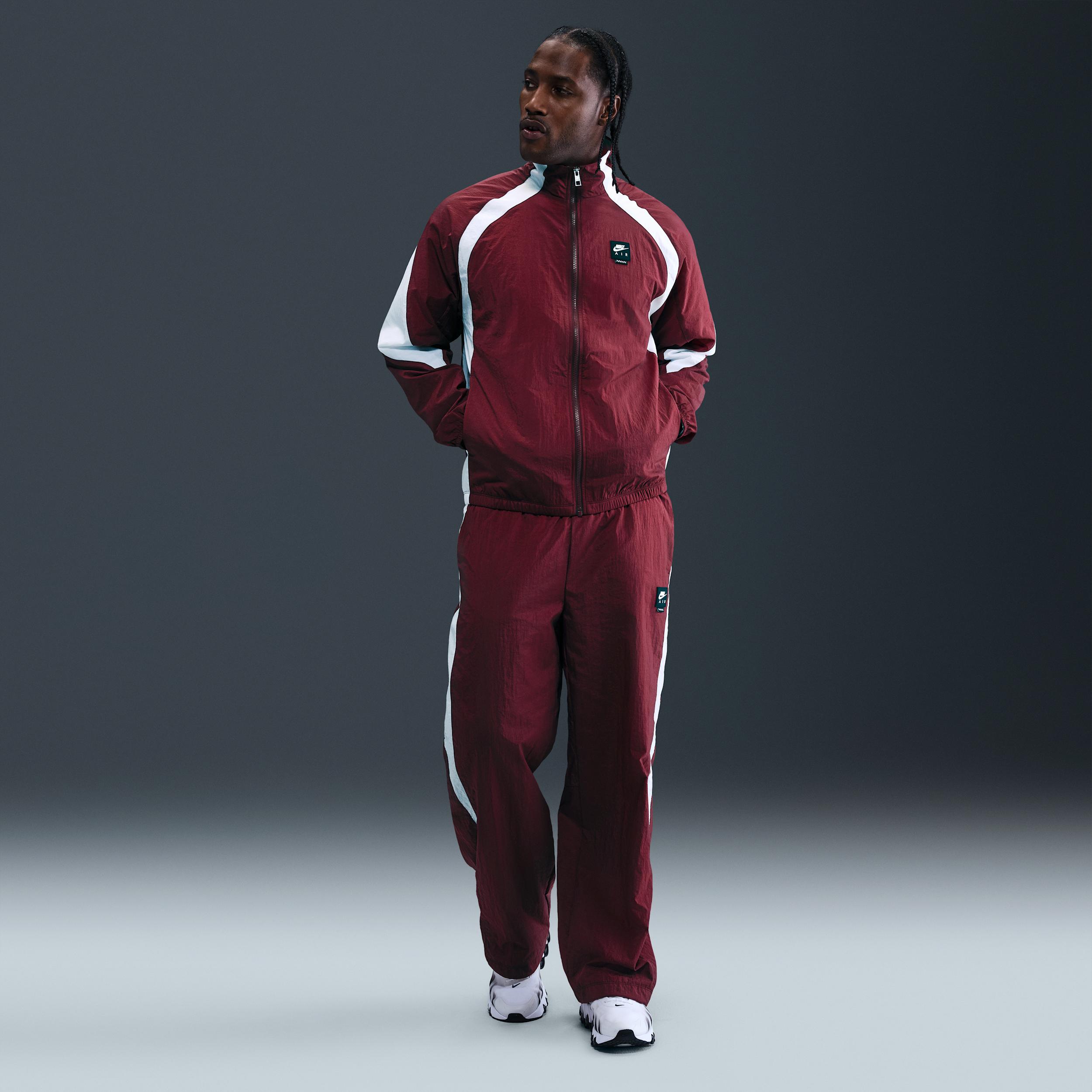 Nike Air Woven Track Jacket in Red for Men | Lyst