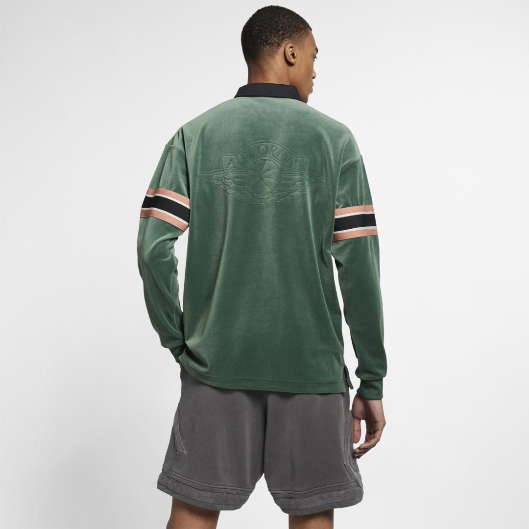 Nike Jordan Gold Chain Rugby Shirt in Green for Men - Lyst