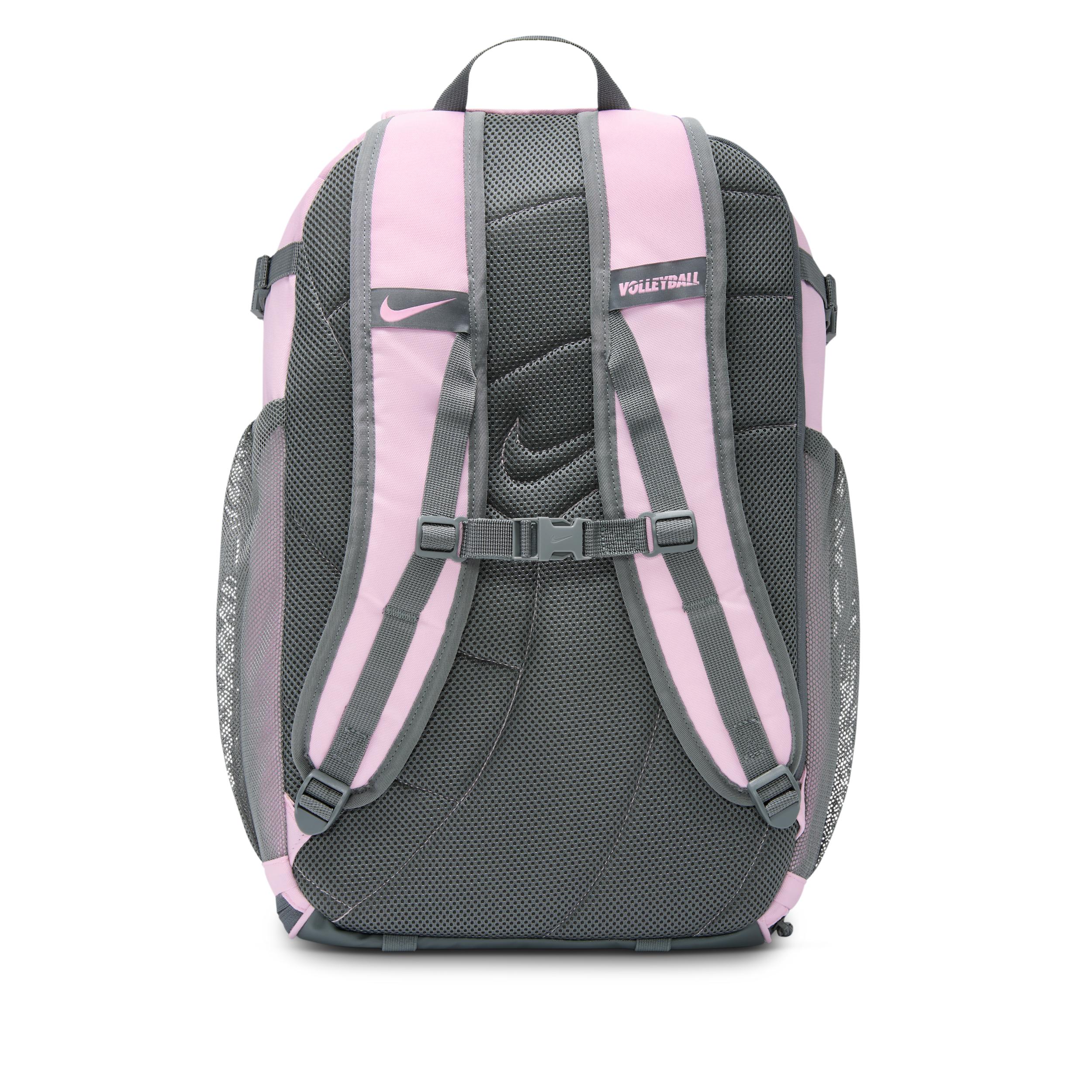 nike grey and pink backpack