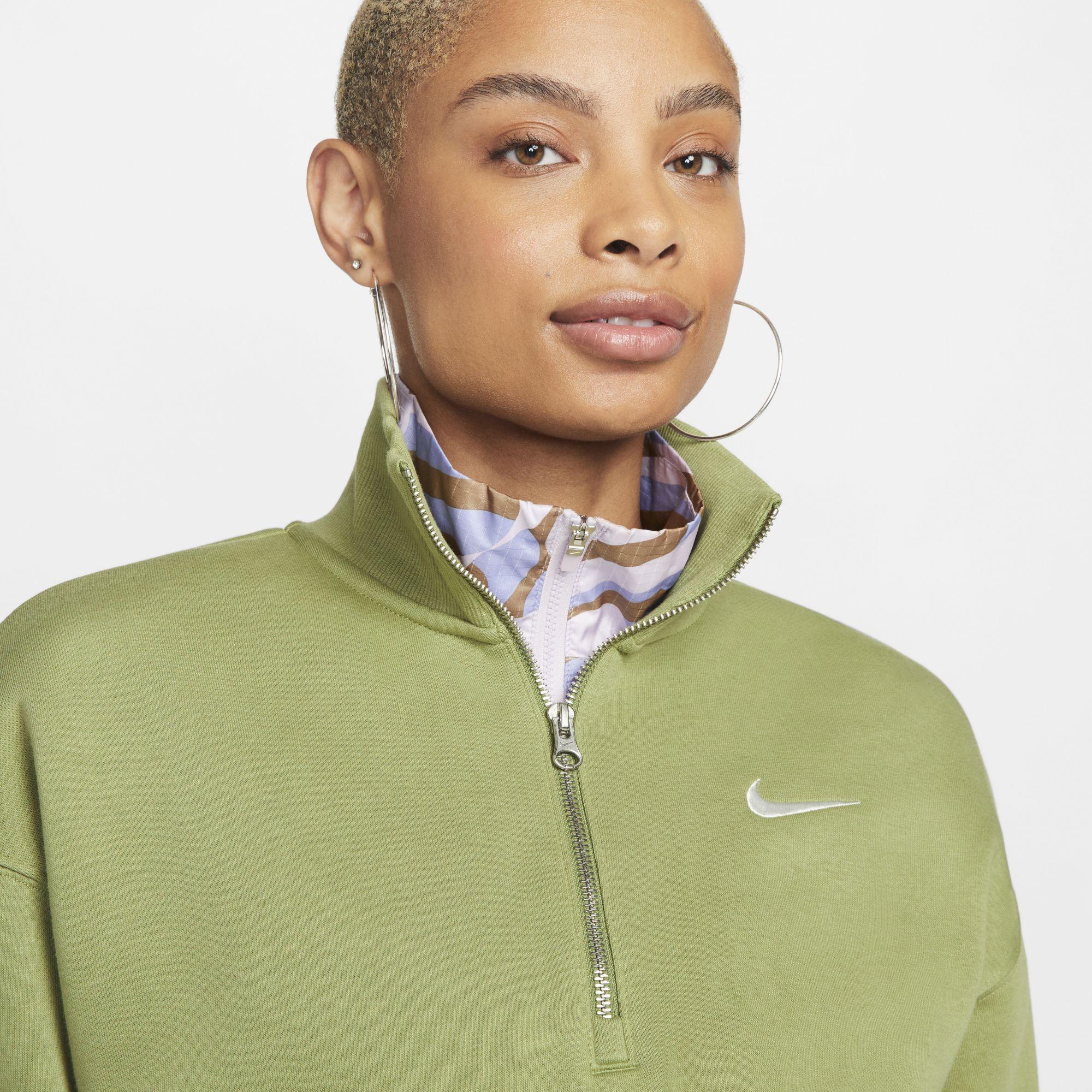 Nike Plus Size Active Sportswear Club 1/2-Zip Fleece Sweatshirt - Macy's