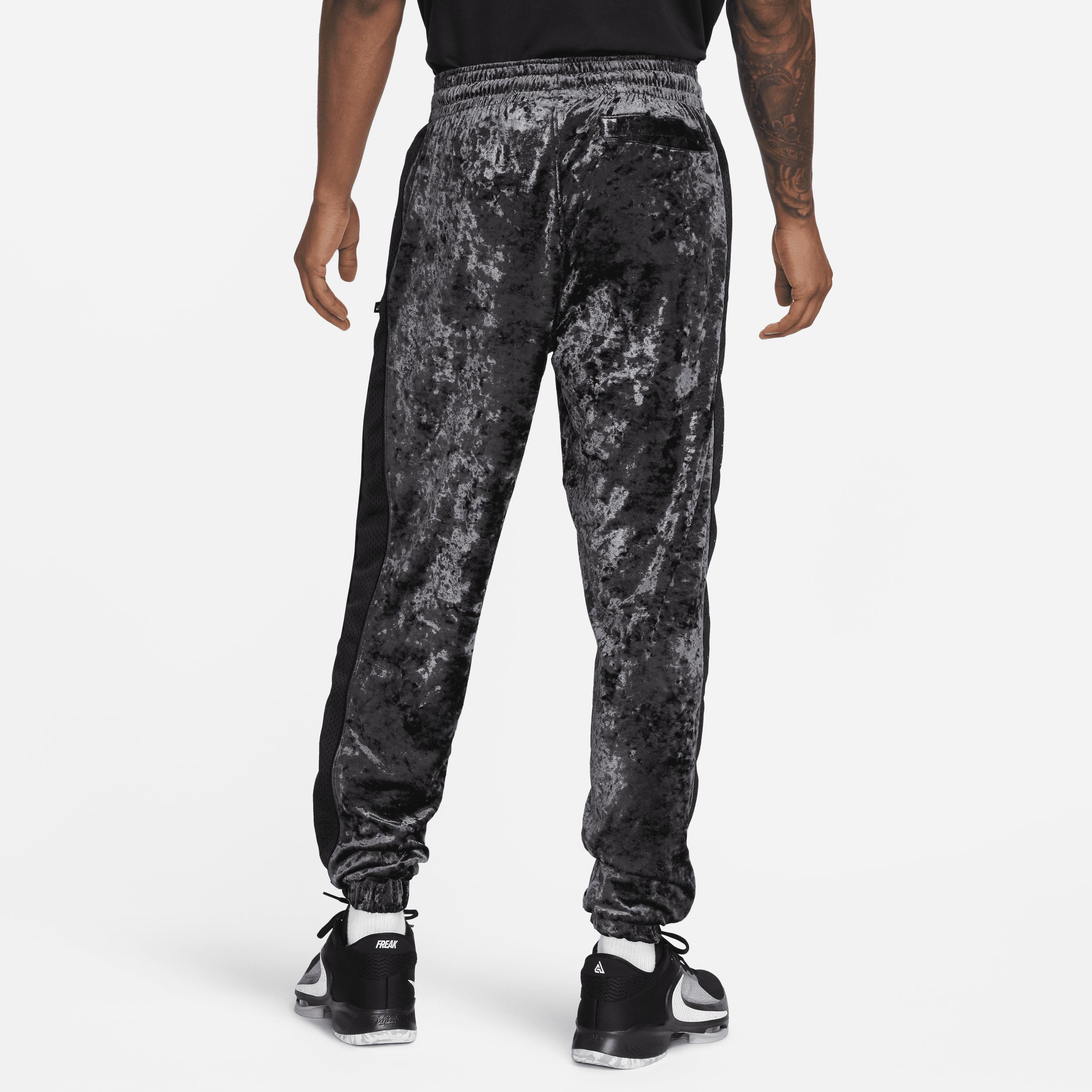 Nike Giannis Velour Trousers 50 Recycled Polyester in Black for