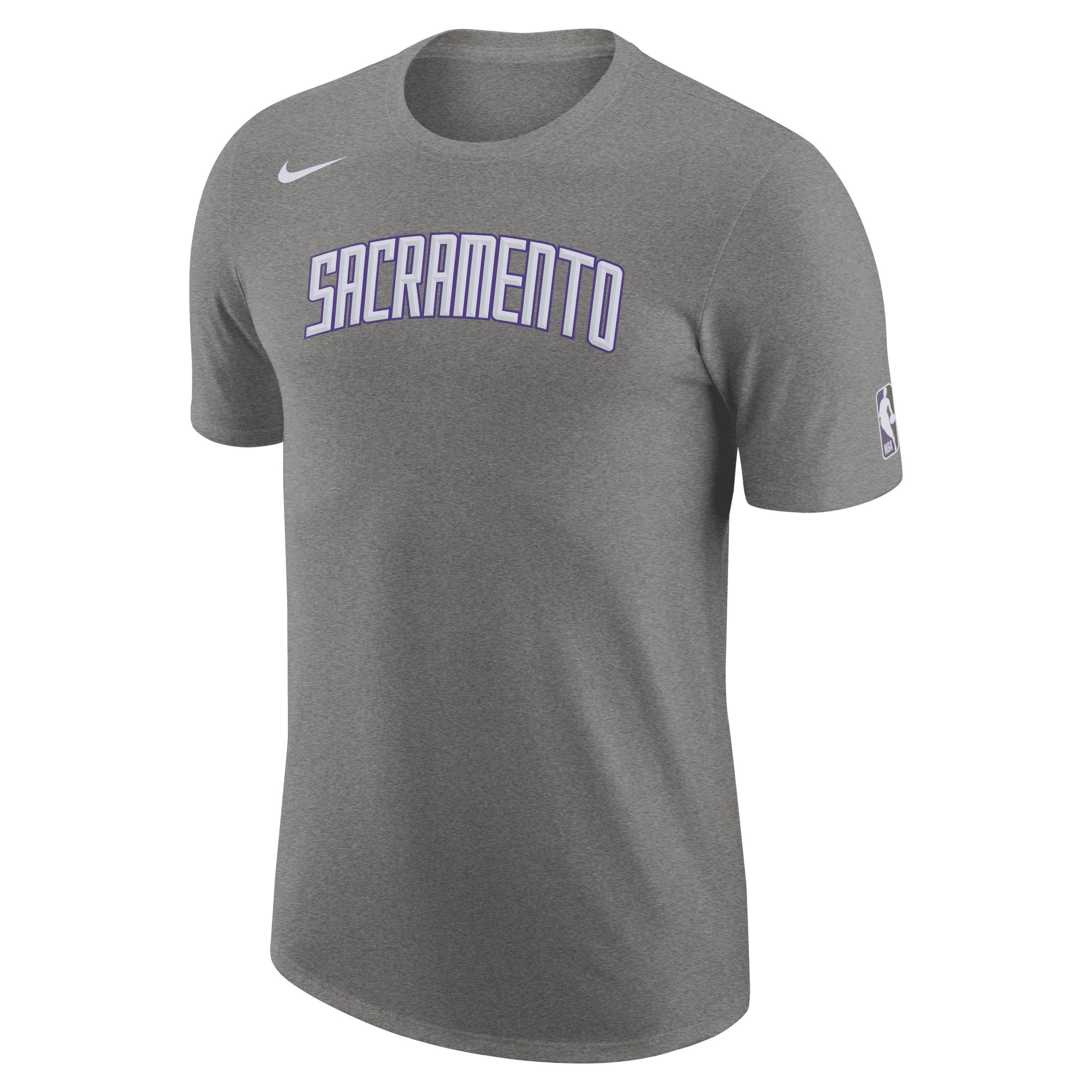 Nike Sacramento Kings City Edition Nba Logo T-shirt In Grey, in Gray ...