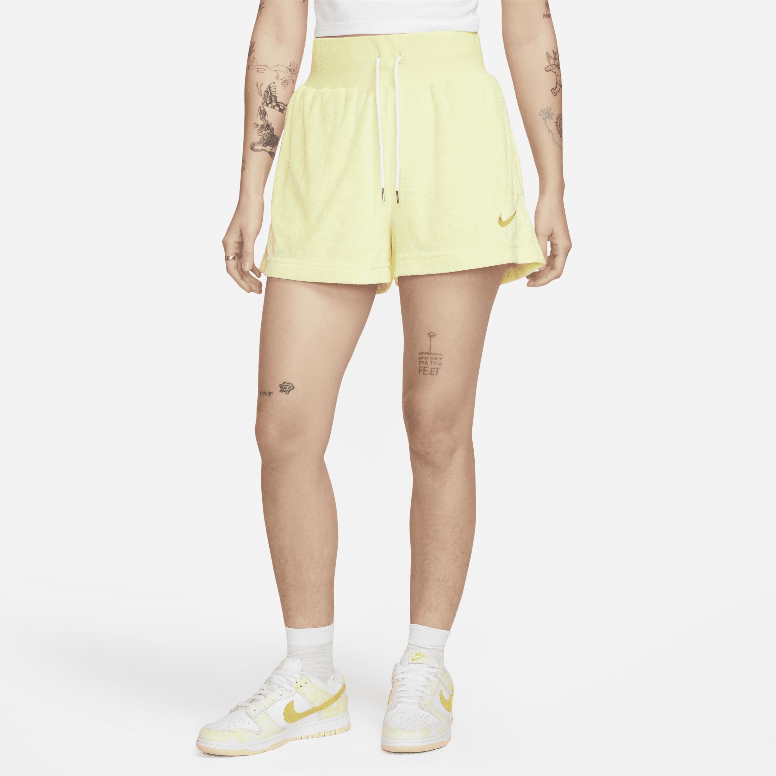 Nike Sportswear Terry Shorts In Yellow, | Lyst