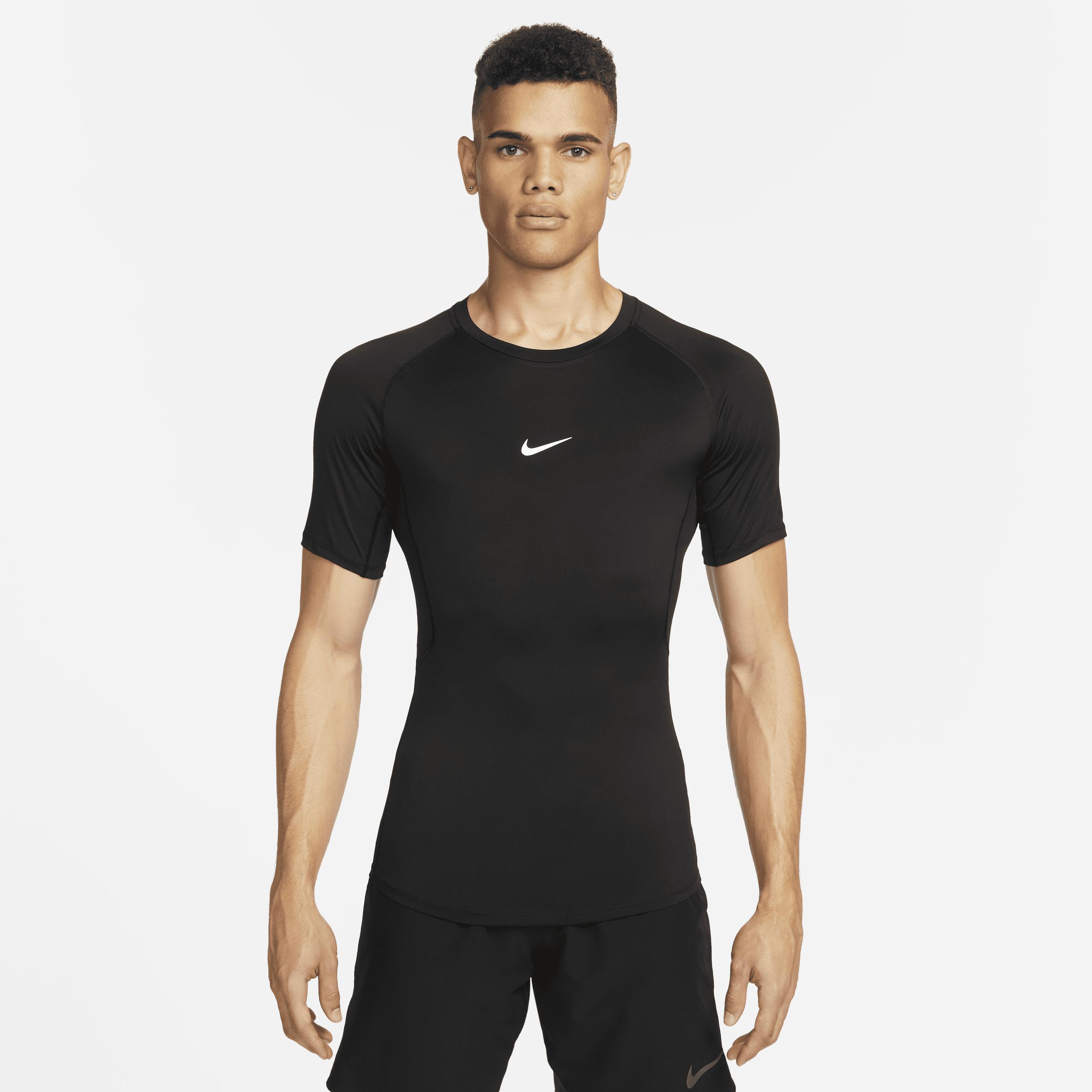 Nike Pro Dri-fit Tight Short-sleeve Fitness Top 50% Recycled Polyester in  Black for Men | Lyst
