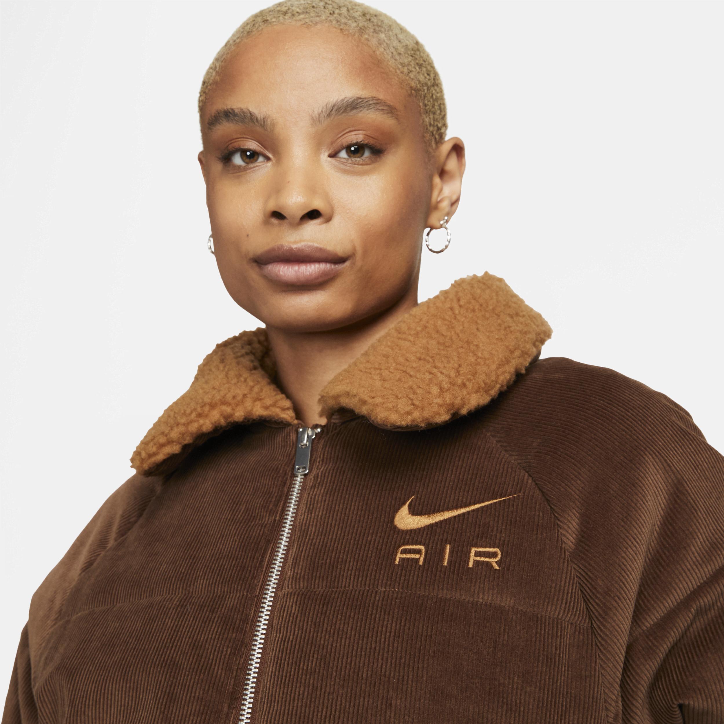 Nike Air Therma-fit Corduroy Winter Jacket in Brown | Lyst
