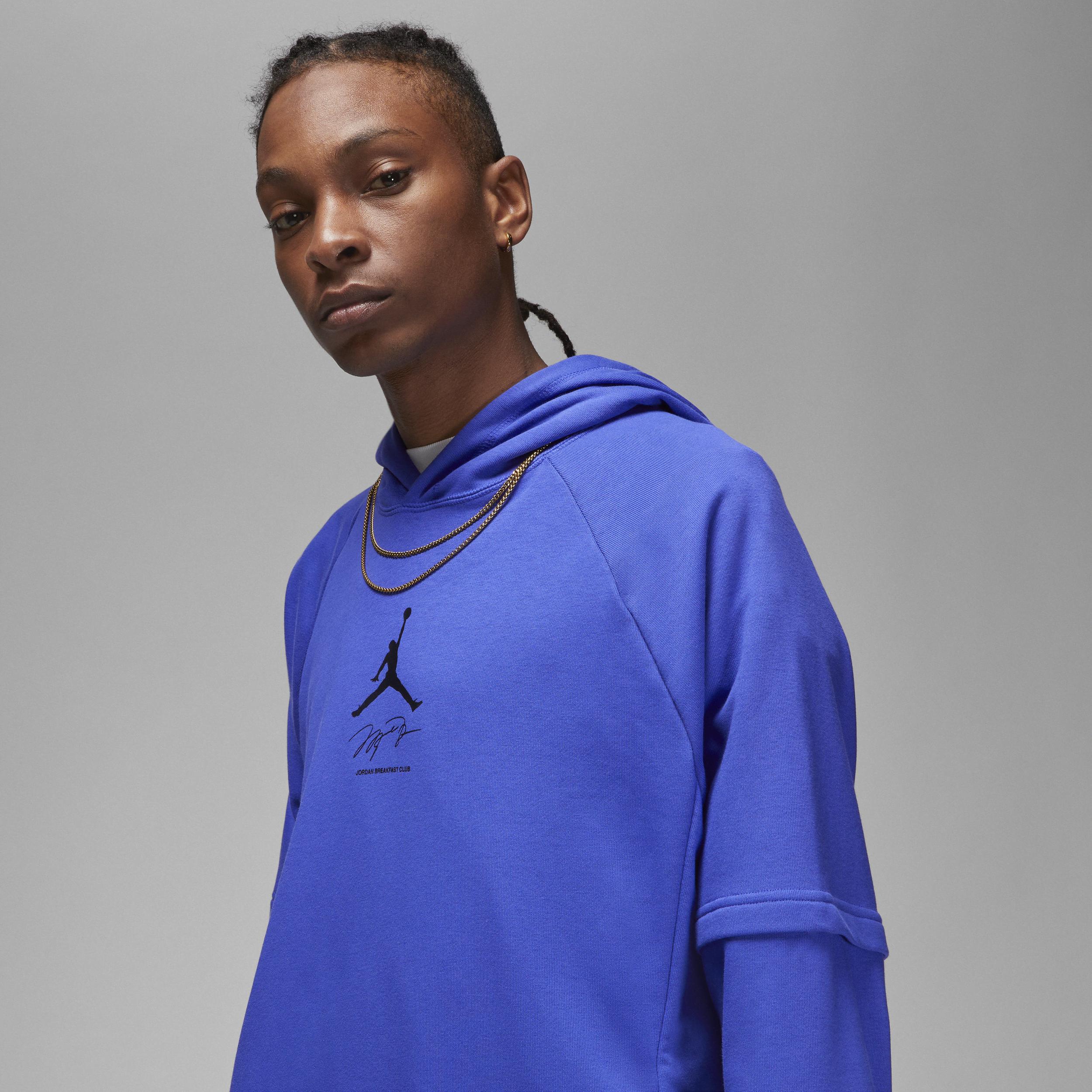 Nike Dri-fit Sport Breakfast Club Graphic Fleece Pullover Hoodie in Blue  for Men | Lyst UK