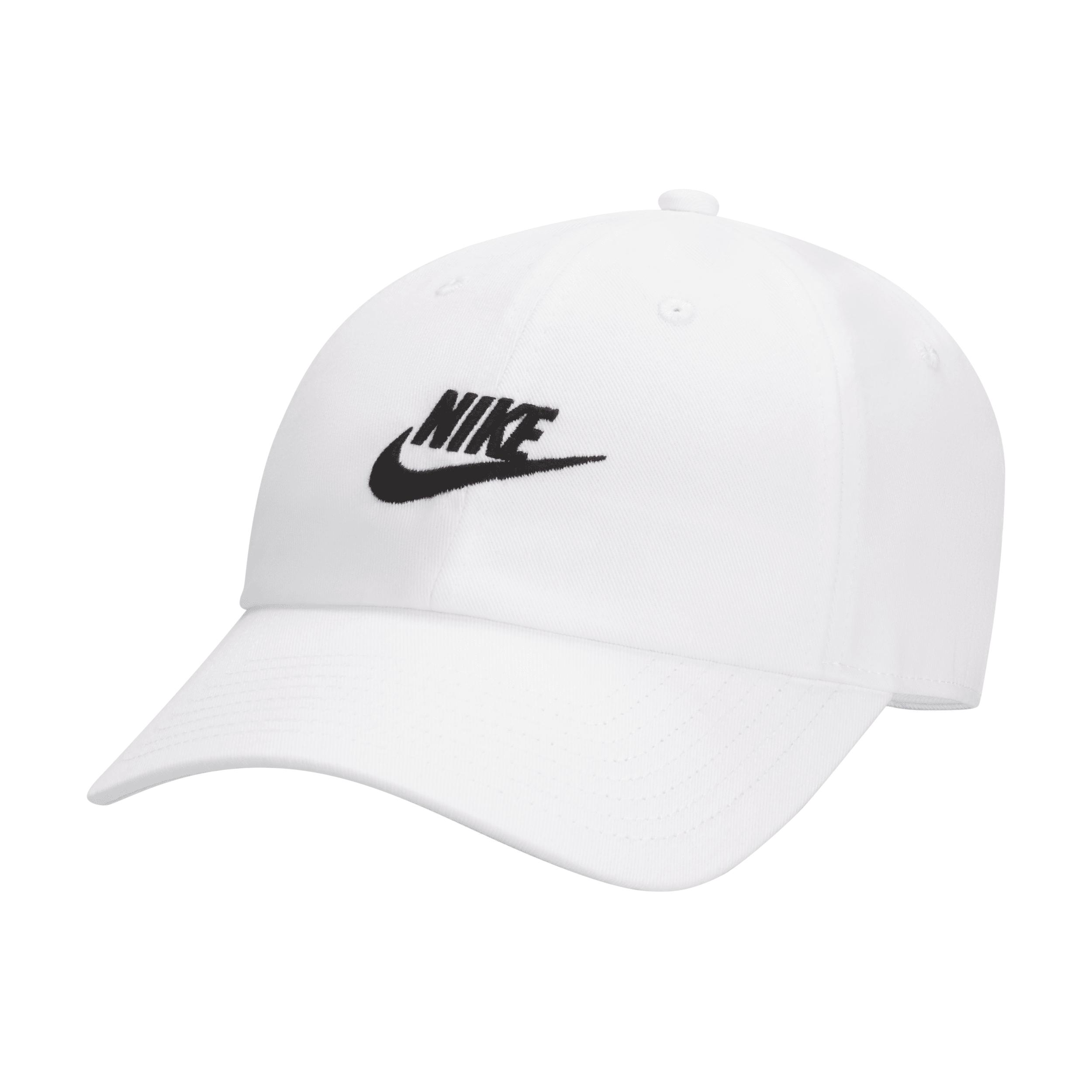 Nike Club Unstructured Futura Wash Cap in White | Lyst