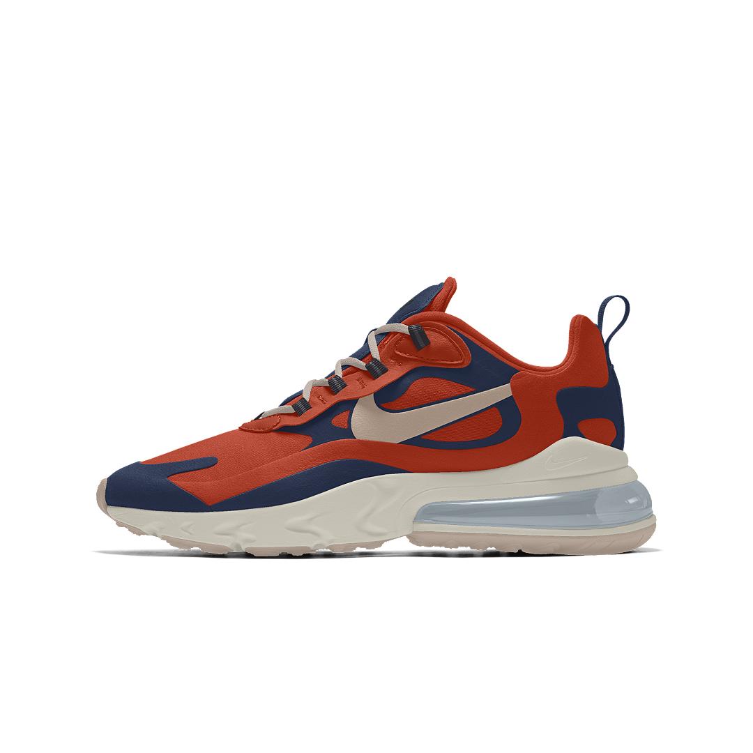 Nike Air Max 270 React By You Custom Shoe in Red