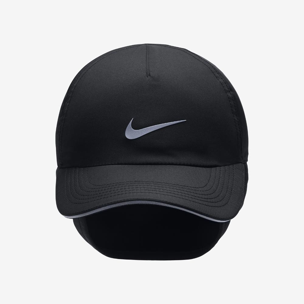 nike BlackBlack Aerobill H86 Ear Flap Womens Adjustable Running Hat black.jpeg