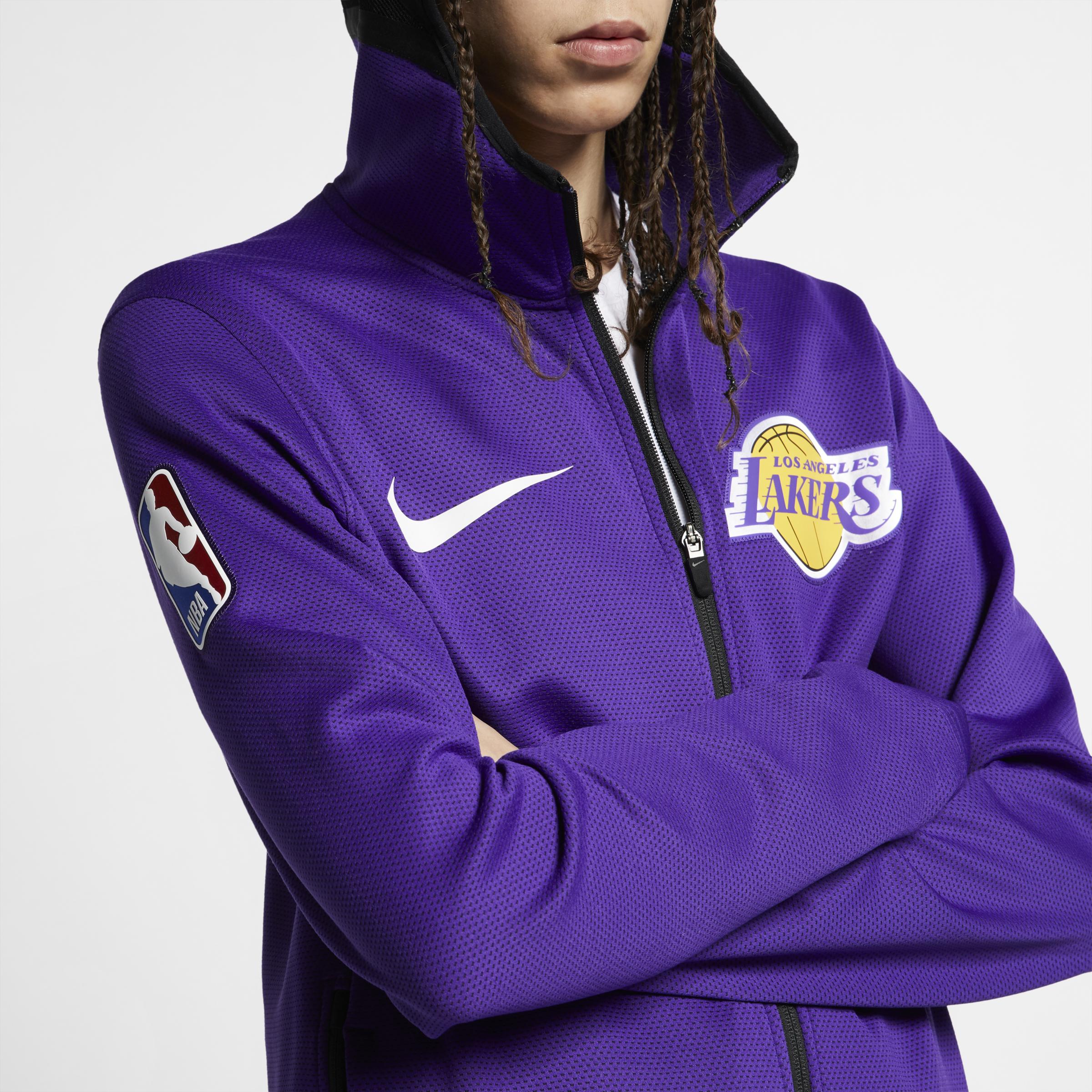 Felpa NBA con cappuccio Los Angeles Lakers Therma Flex Showtime da Uomo di  Nike in Viola | Lyst