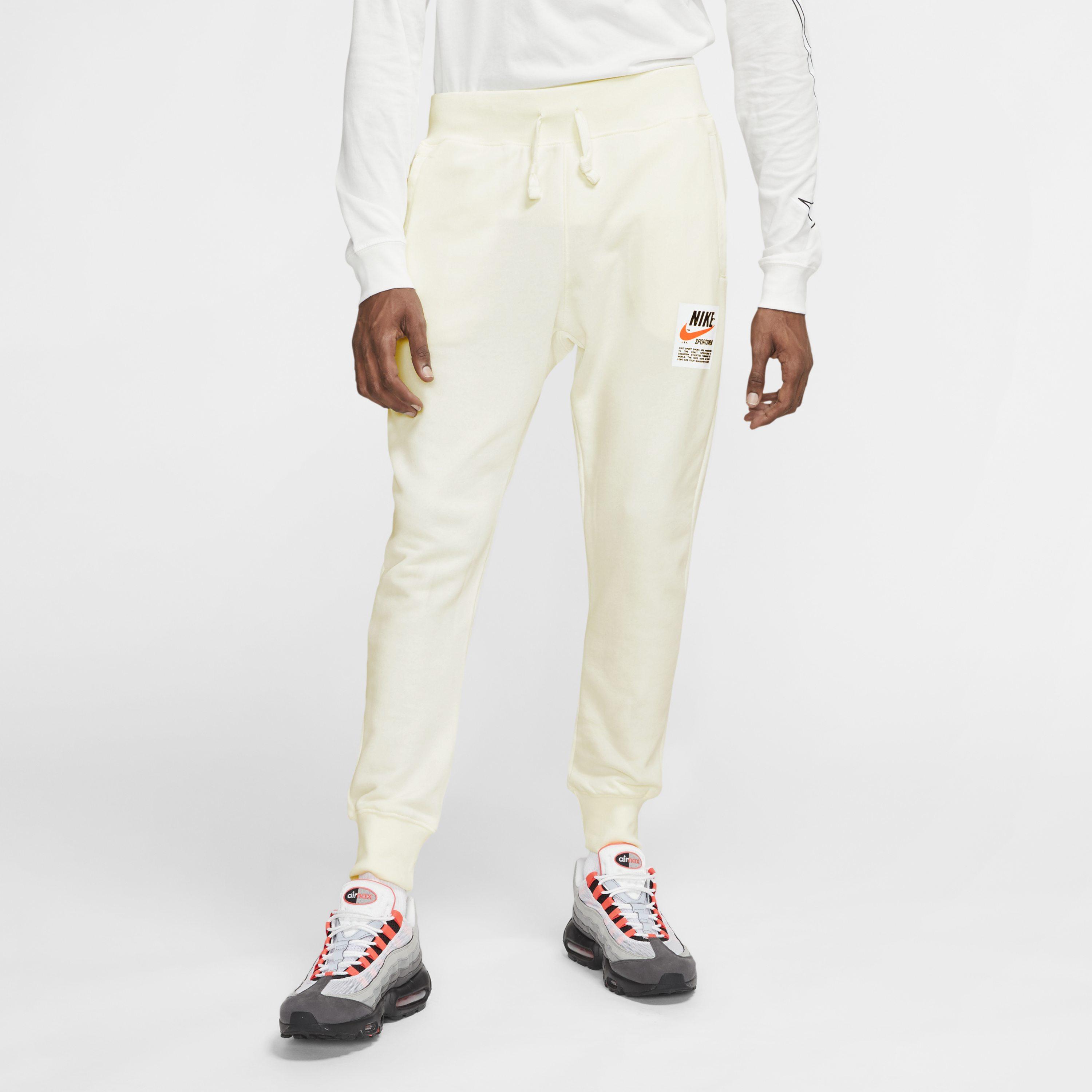 nike cream joggers
