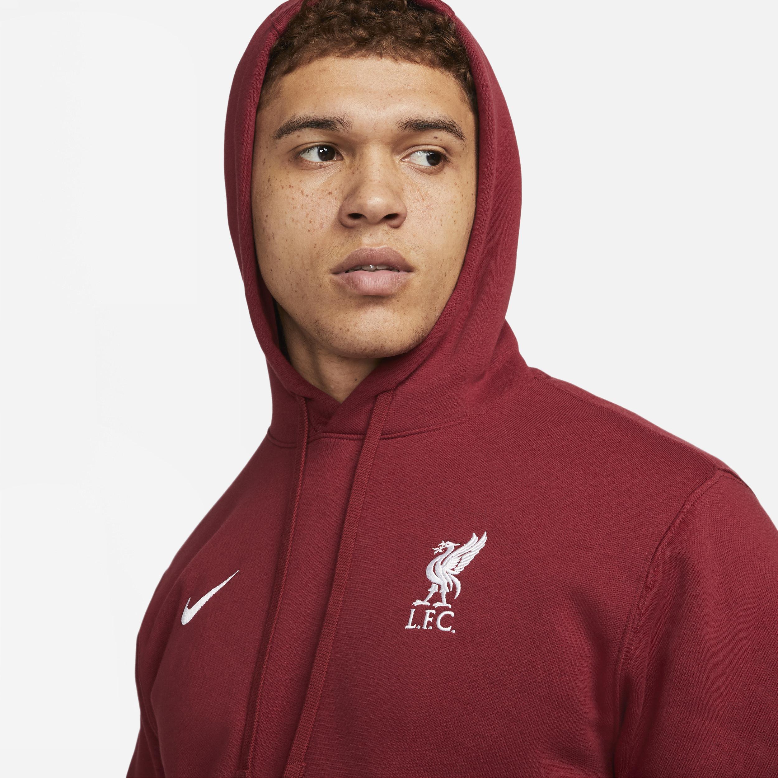 Nike Liverpool Fc Club Fleece Pullover Hoodie in Red for Men | Lyst