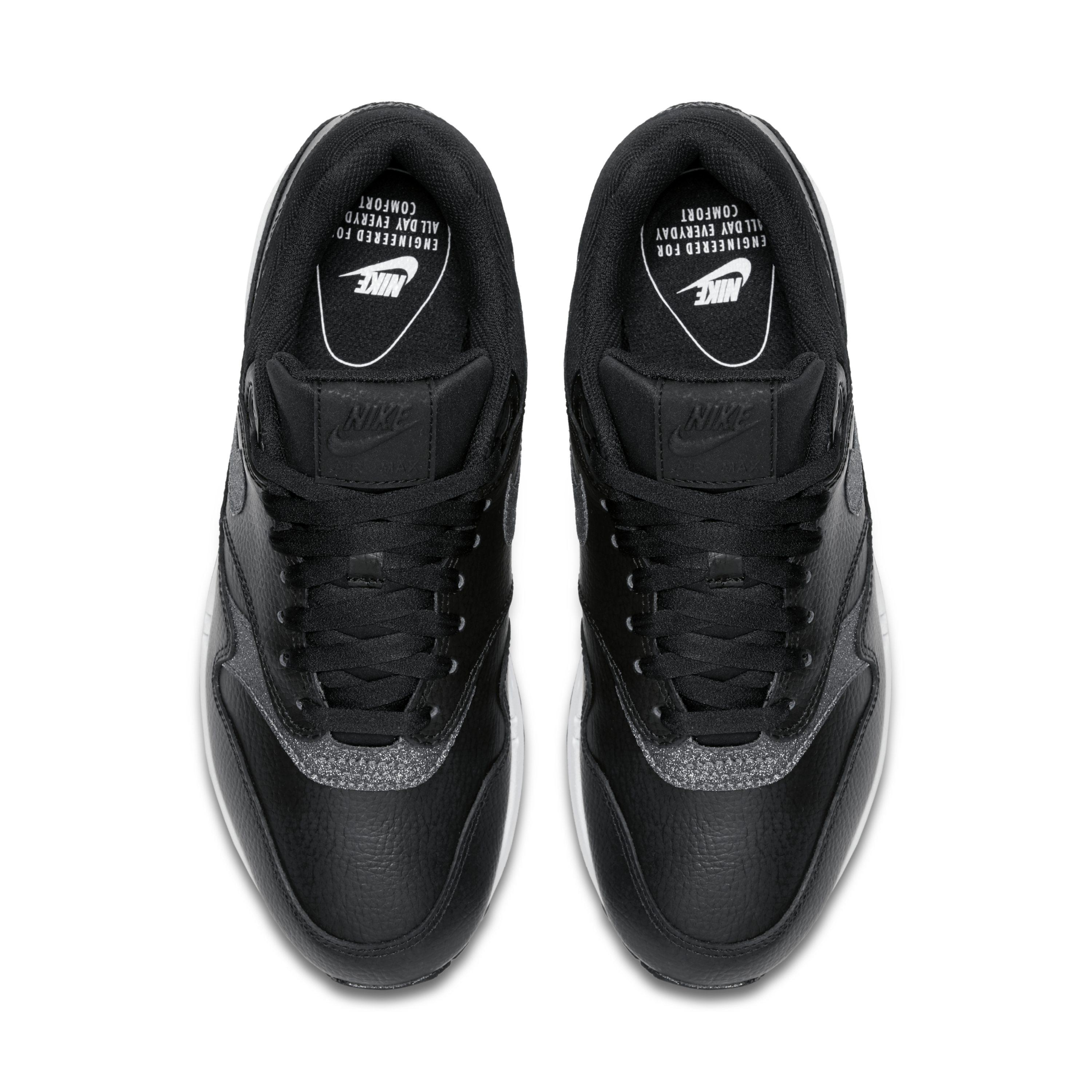 Nike Air Max 1 Se Glitter Shoe in Black 
