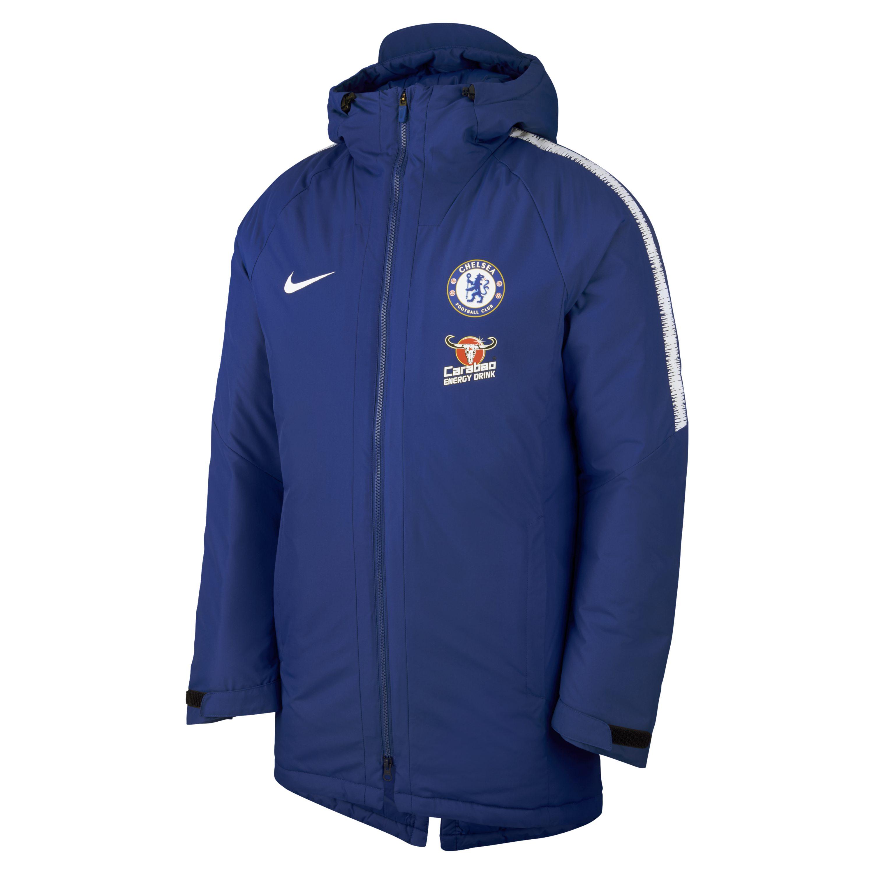 Nike Chelsea Fc Squad Jacket in Blue for Men | Lyst UK