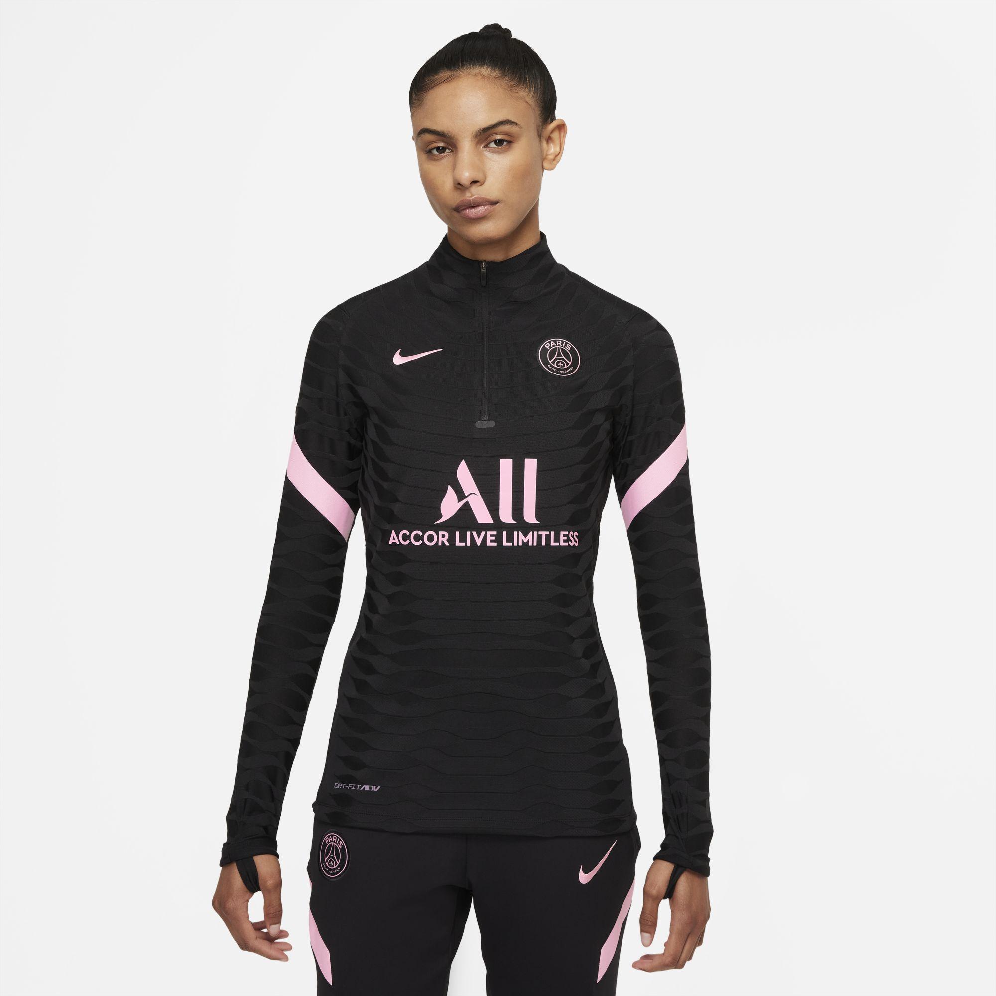 Nike Paris Saint germain Strike Elite Away Dri fit Adv Football Drill Top Black Lyst UK
