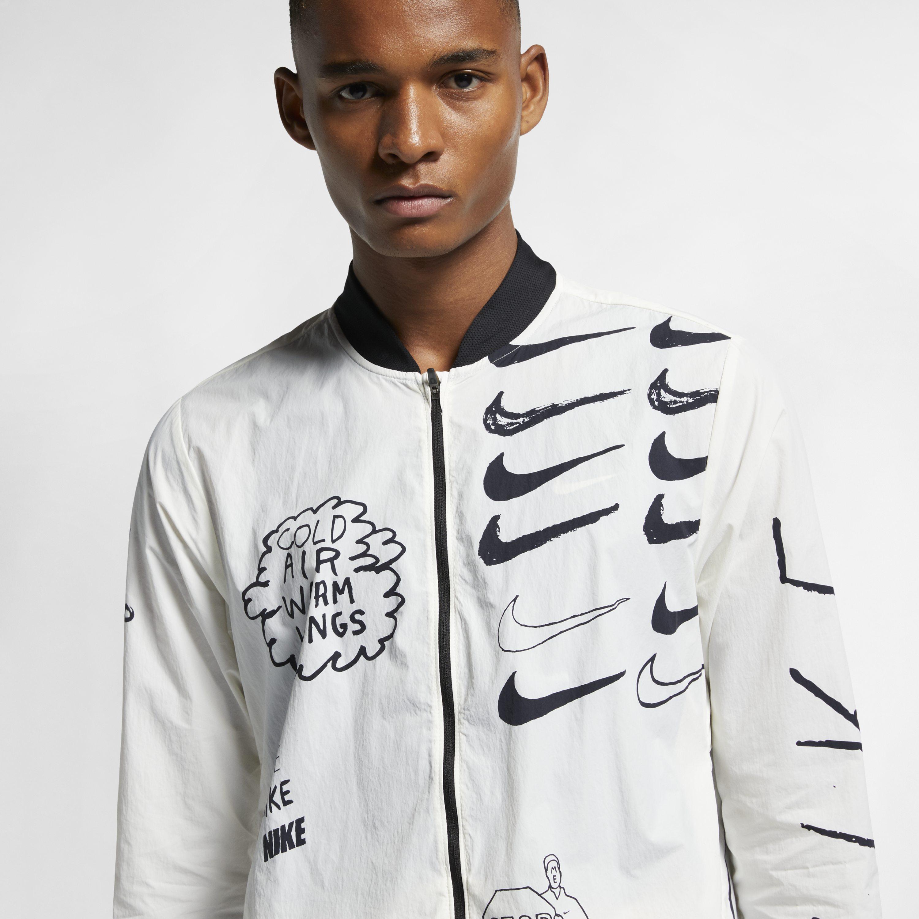 syllable sinner Thank you Nike Nathan Bell Printed Running Jacket for Men | Lyst UK