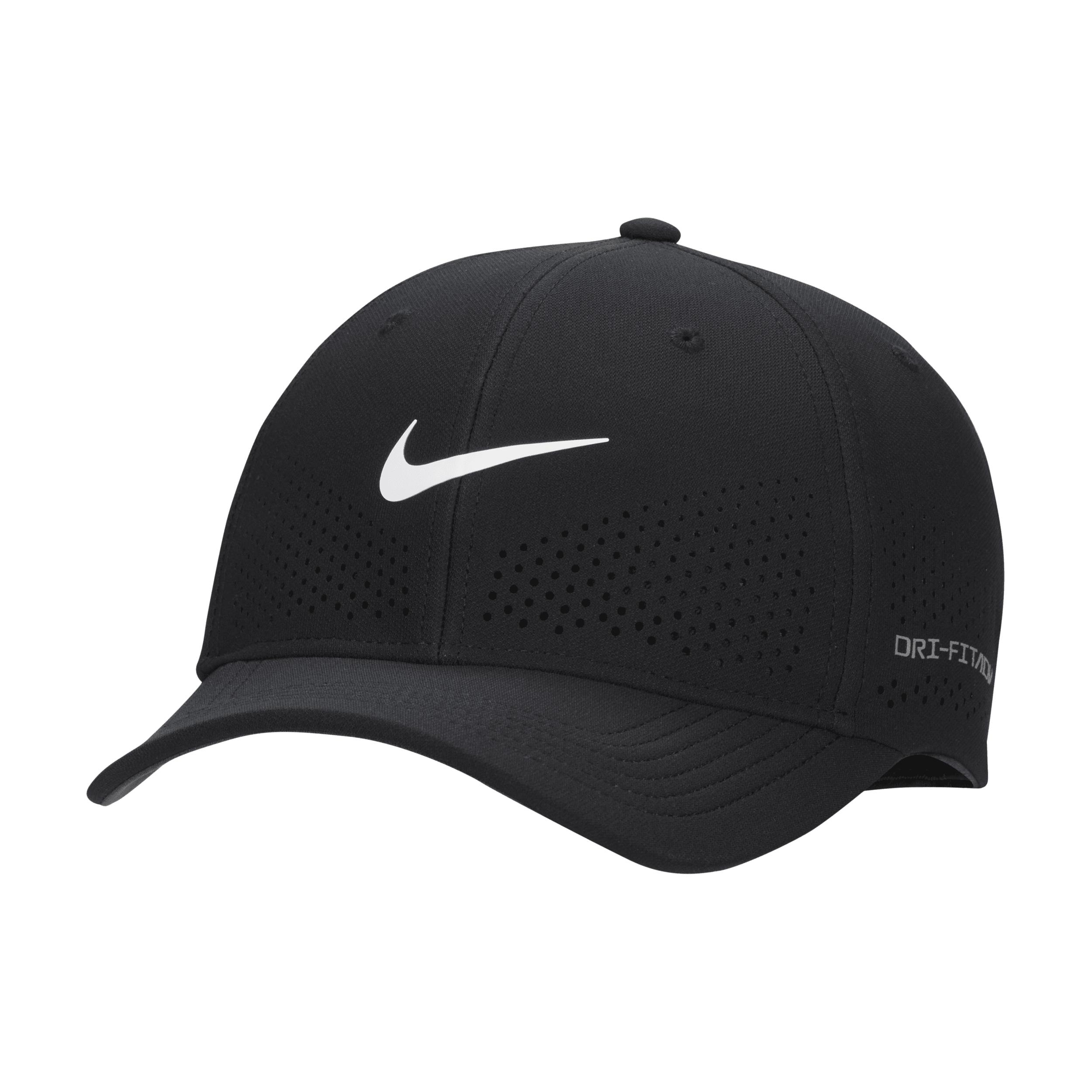 Nike Dri-fit Adv Rise Structured Swooshflex Cap in Black | Lyst