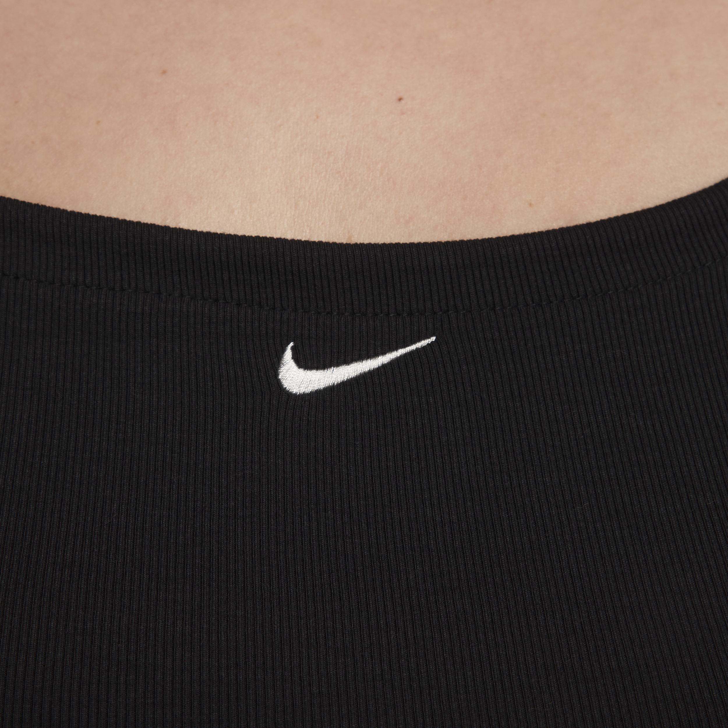 Nike Sportswear Chill Knit Tight Cami Tank Top in Black