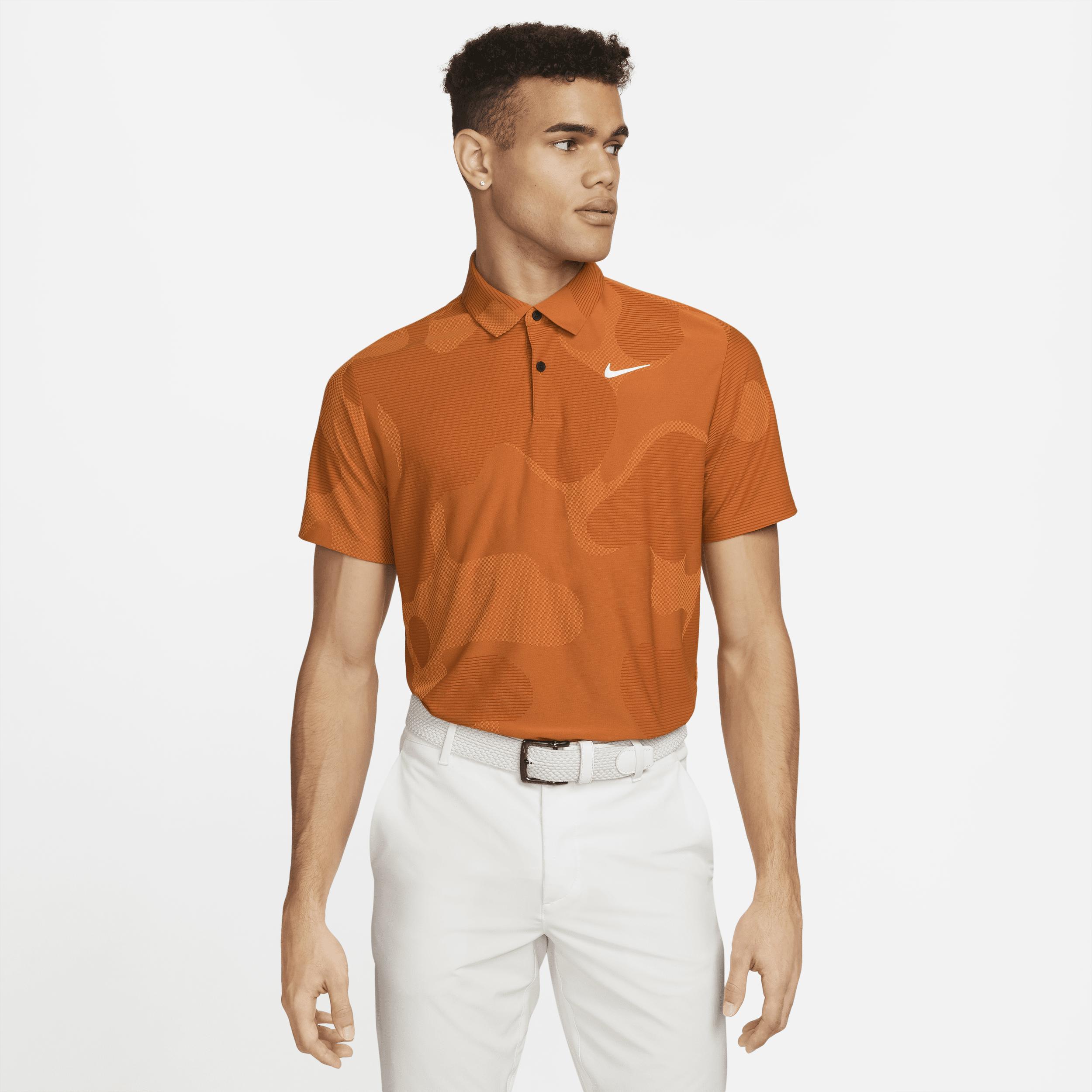 Nike Dri-fit Adv Tour Camo Golf Polo in Orange for Men | Lyst