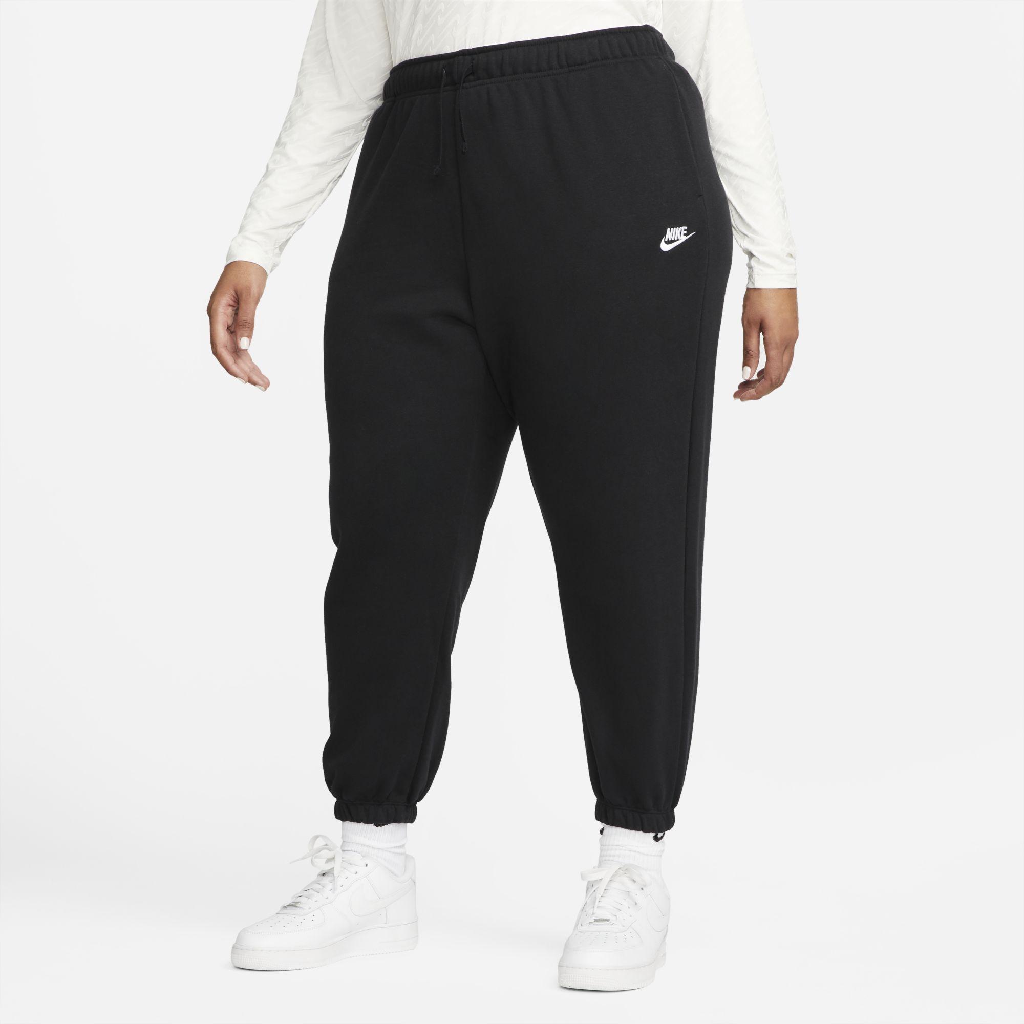 Nike Sportswear Club Fleece Mid-rise Oversized Sweatpants in Black | Lyst