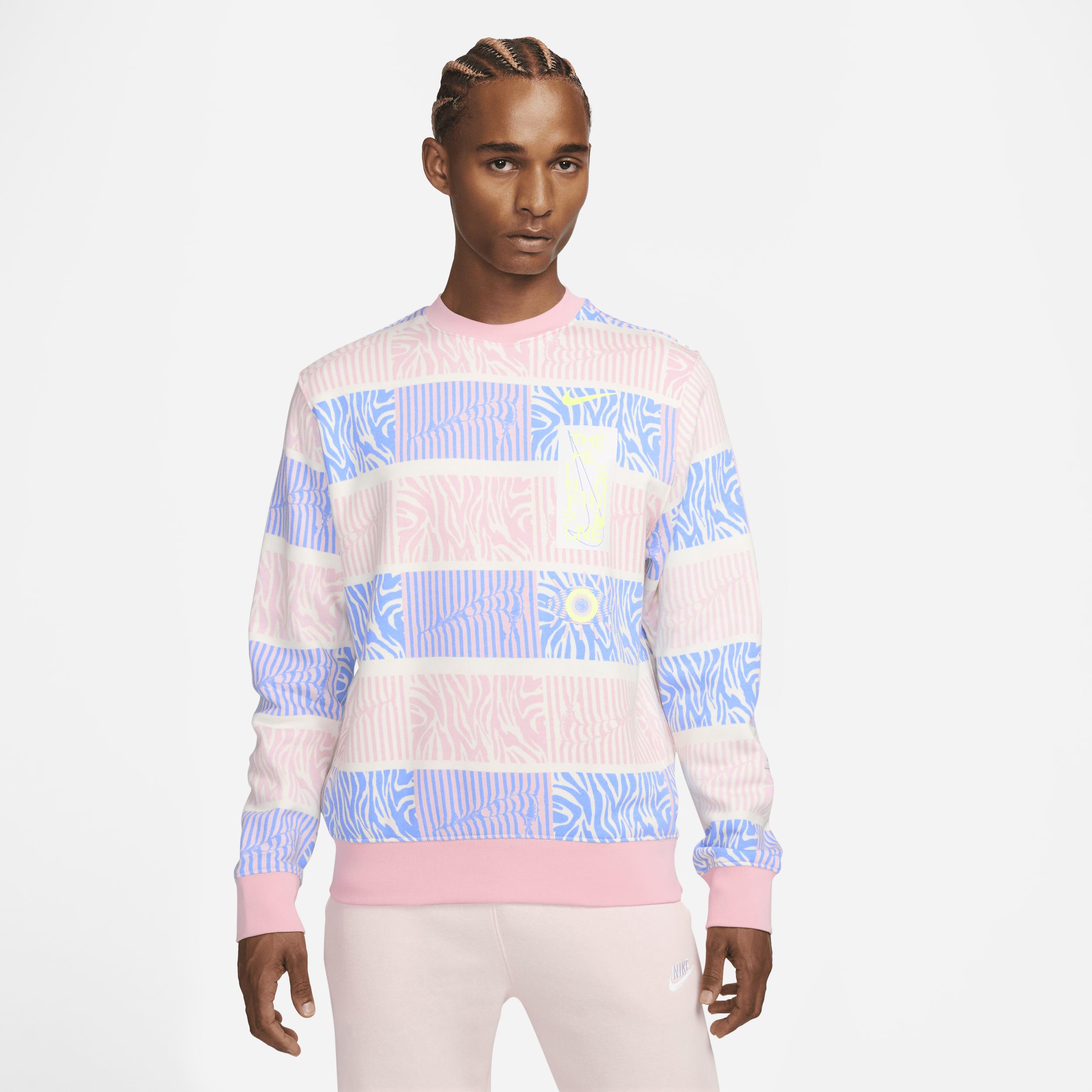 Nike Sportswear Club Fleece Trippy Safari Sweatshirt In