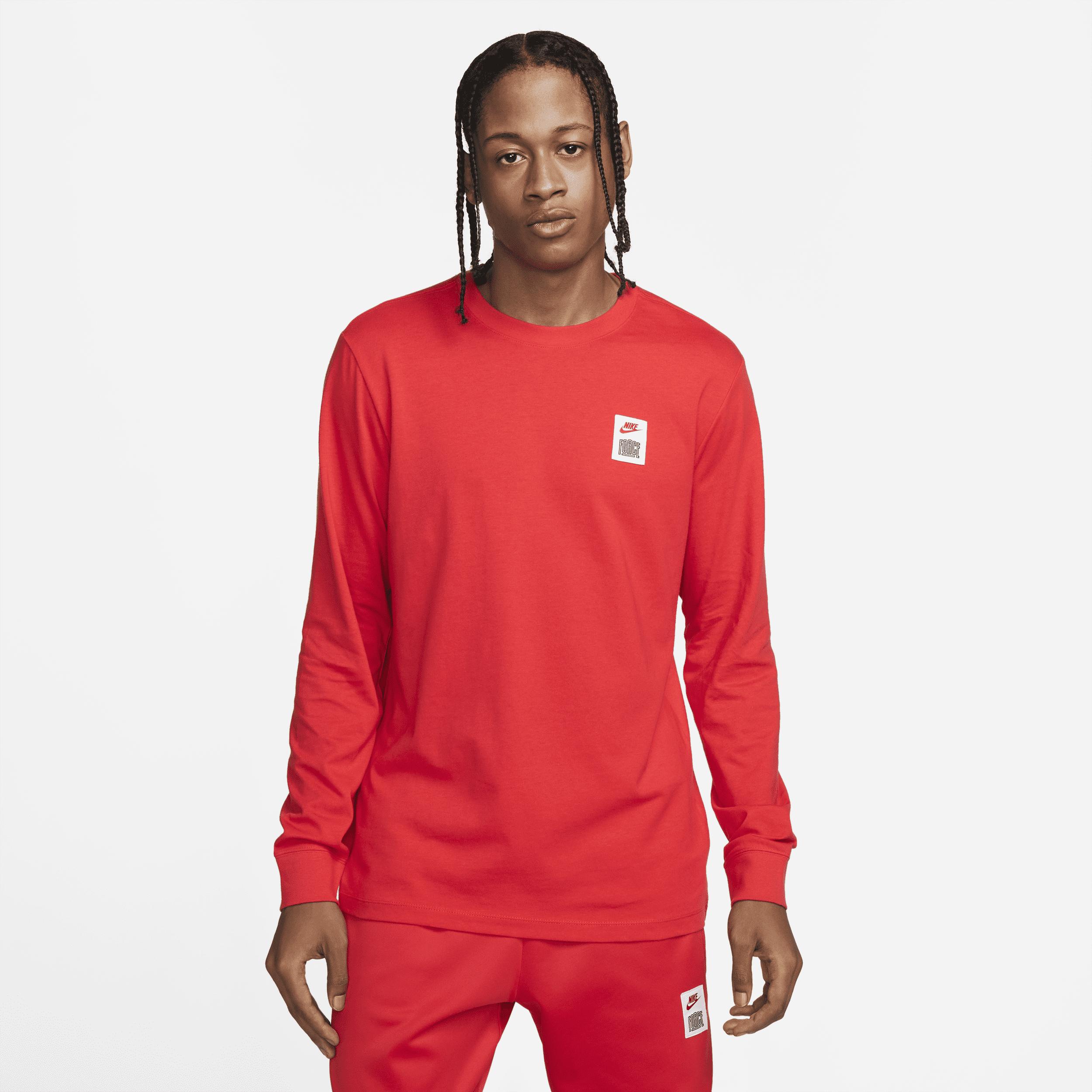 Nike Longsleeve Basketball Tshirt In Red, for Men Lyst