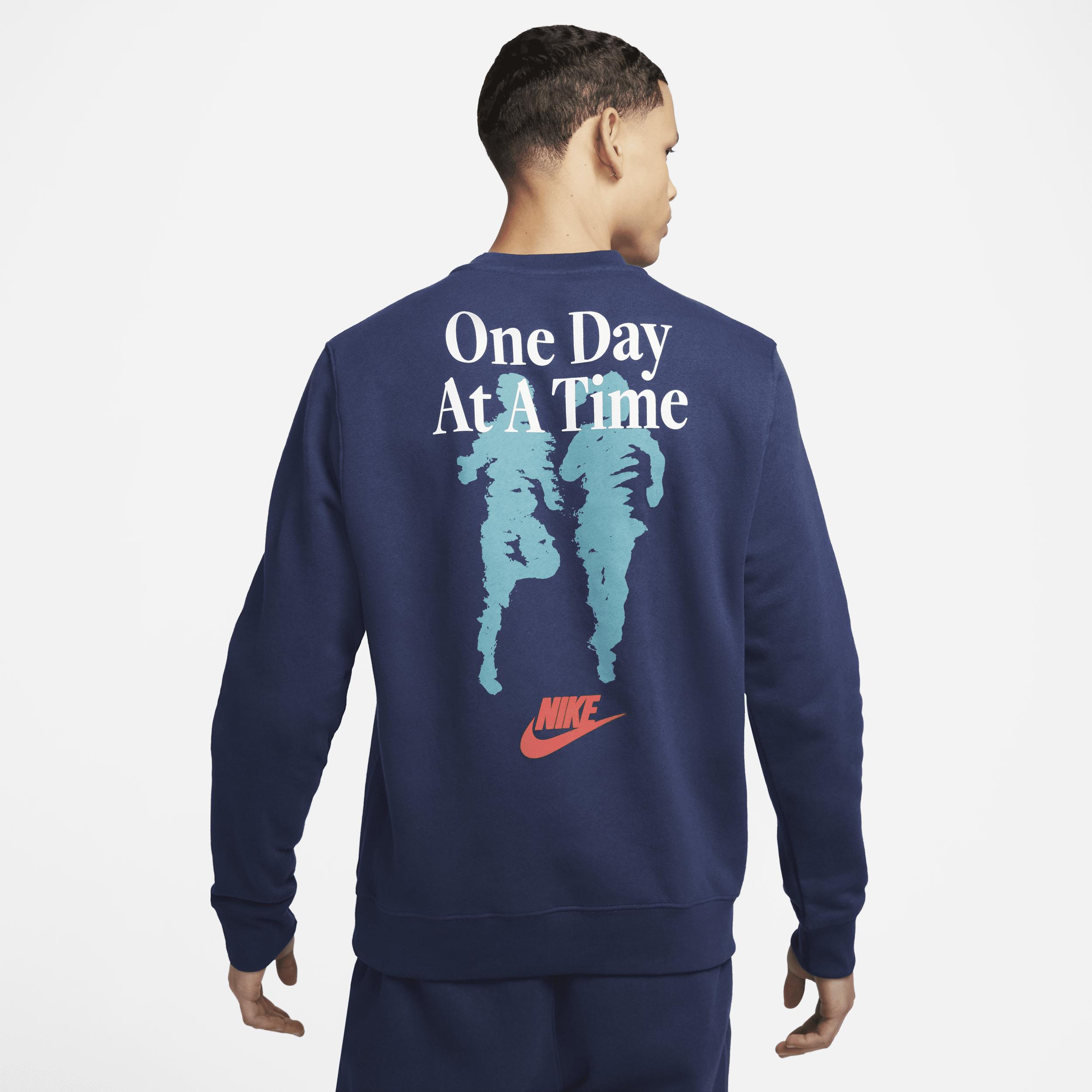 Nike Sportswear Club Fleece Crew neck Sweatshirt in Blue for Men
