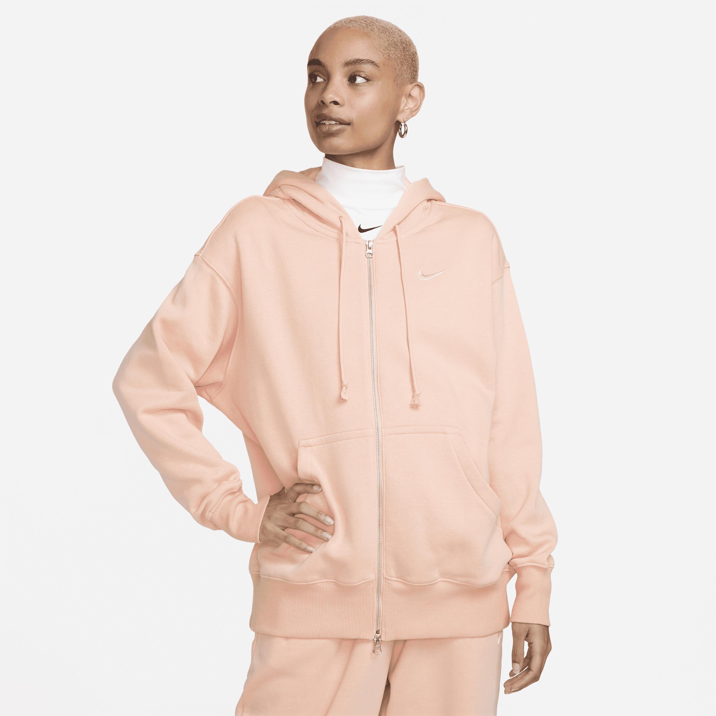 Nike Sportswear Phoenix Fleece Oversized Full-zip Hoodie In Pink, | Lyst