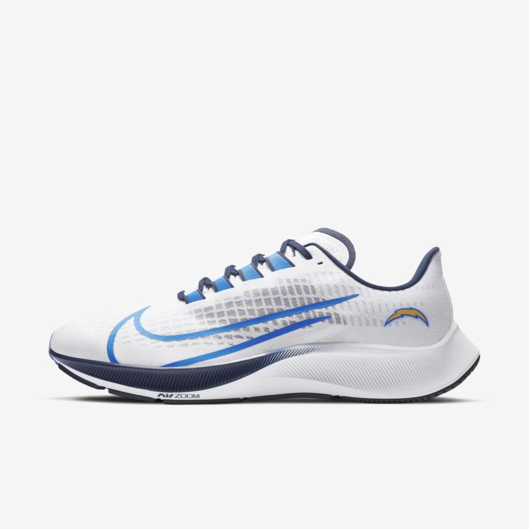 Nike Air Zoom Pegasus 37 (los Angeles Chargers) Running Shoe (white) in  Blue for Men