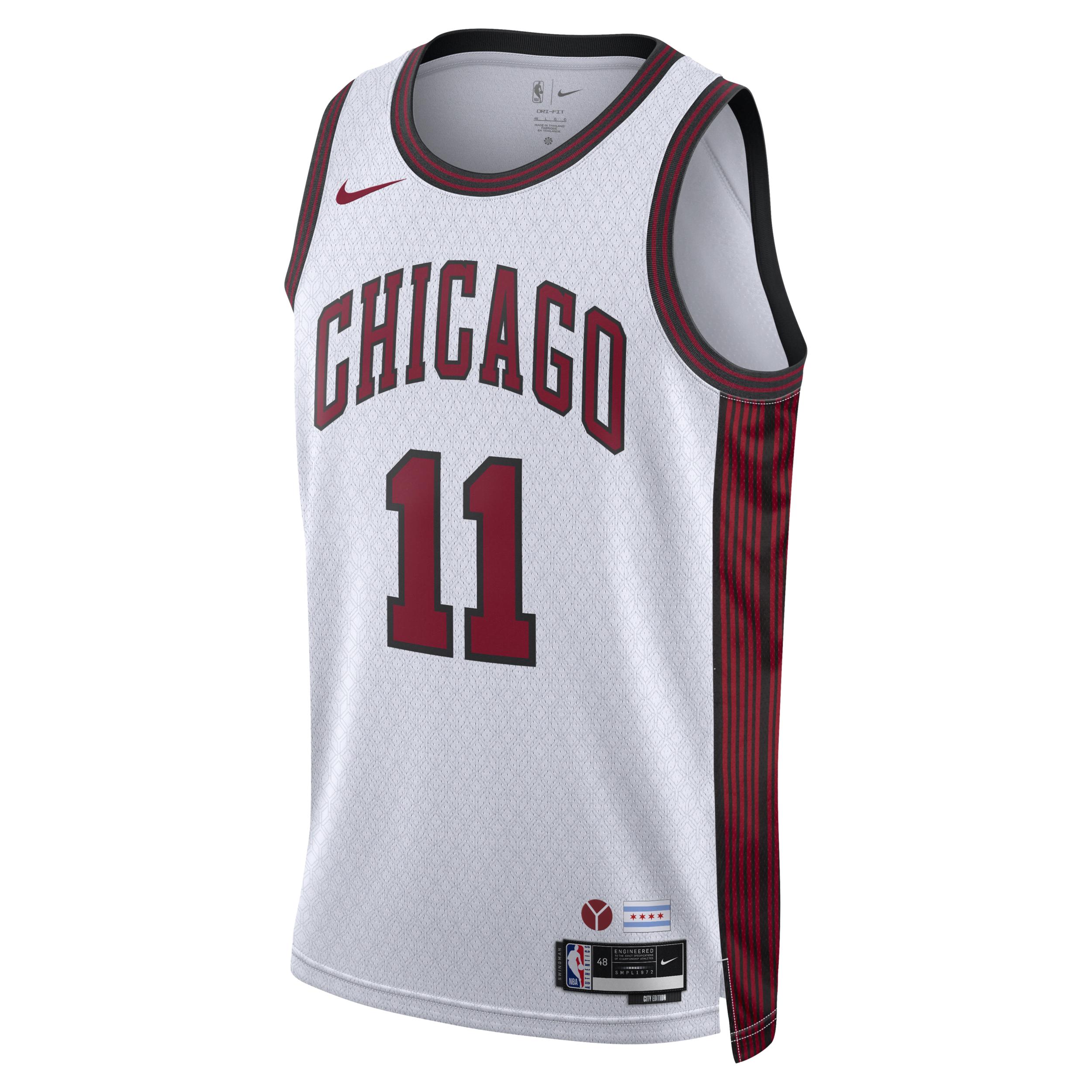Nike Demar Derozan Chicago Bulls City Edition Dri-fit Nba Swingman Jersey  50% Recycled Polyester in Grey for Men | Lyst UK