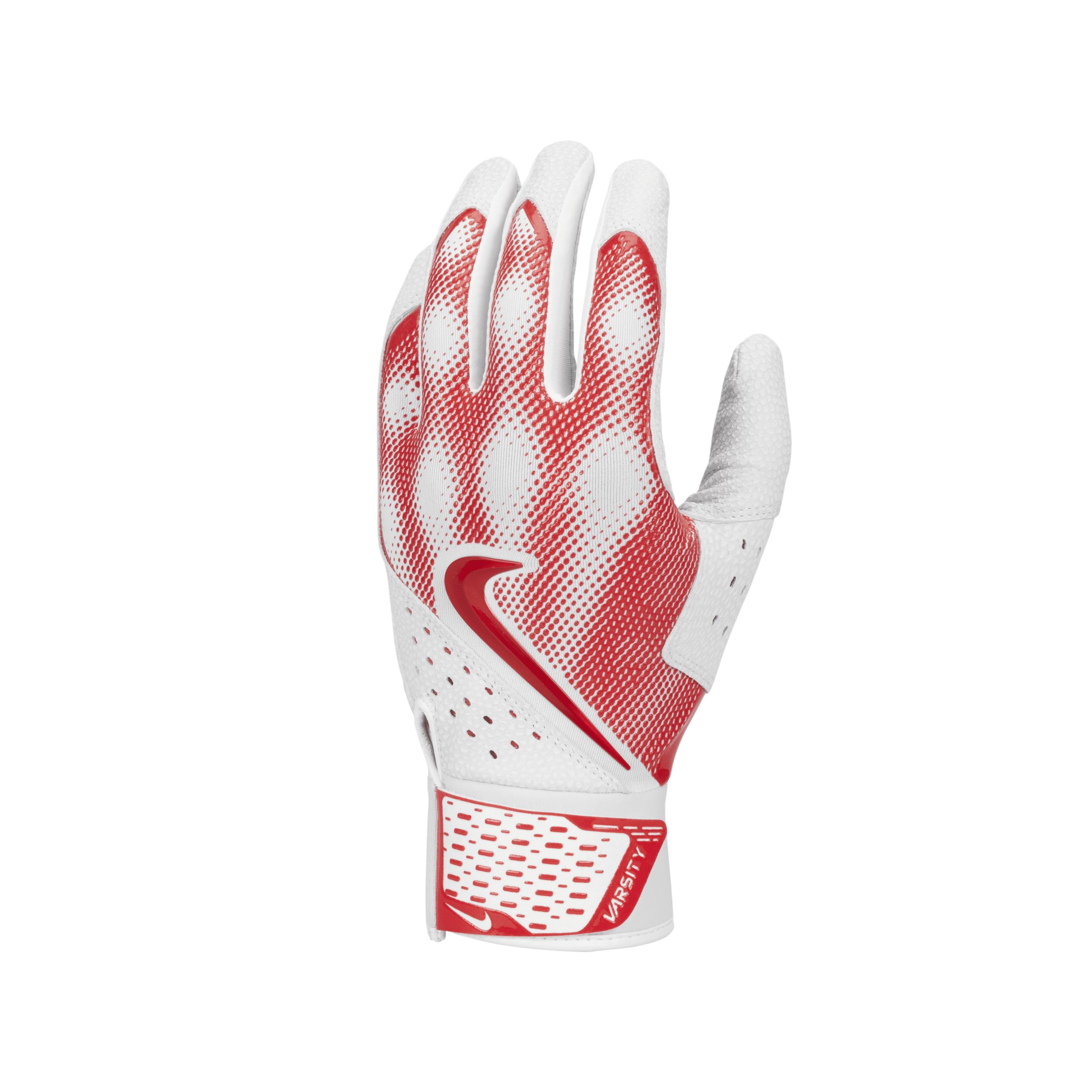 Nike Alpha Varsity Batting Gloves In White, in Gray Lyst