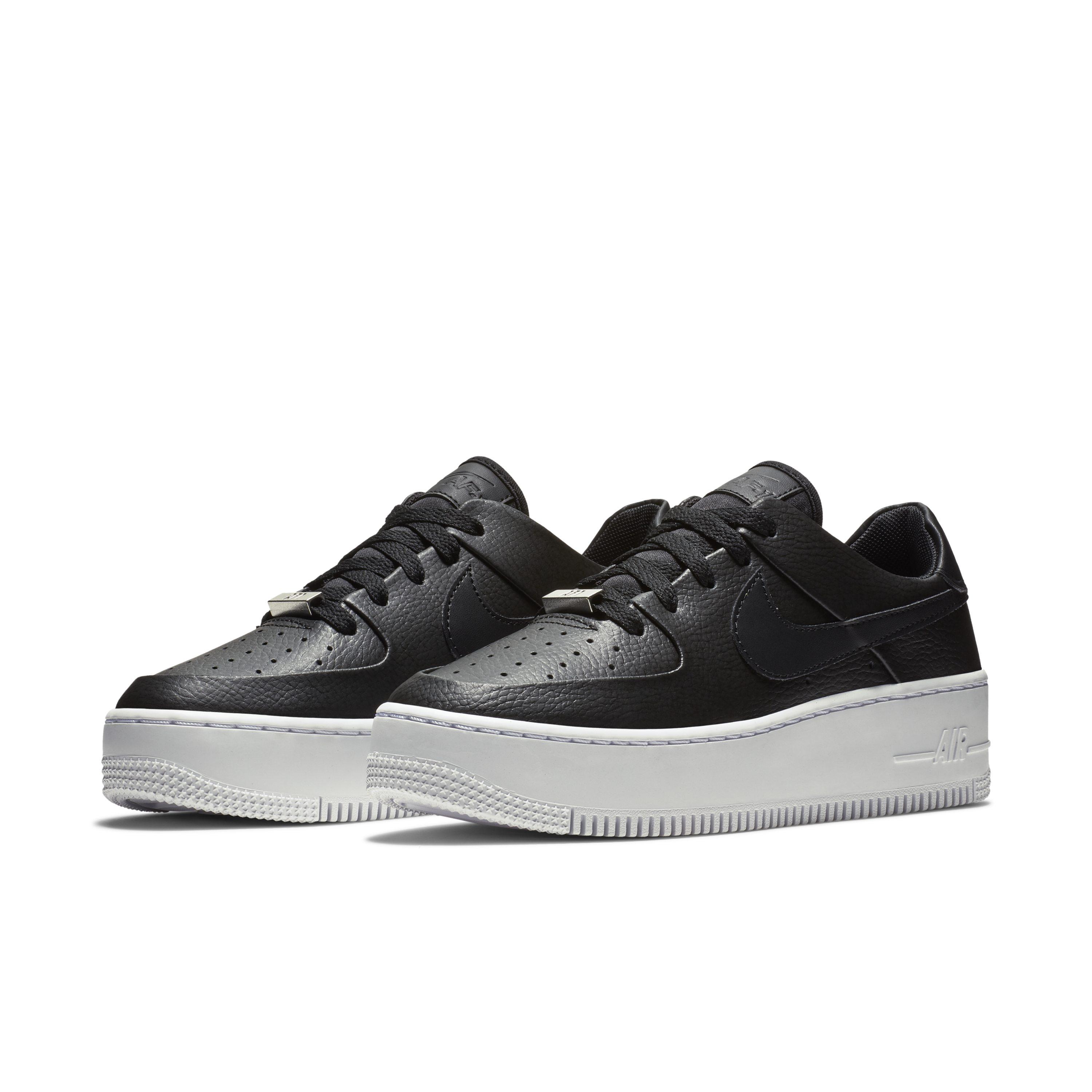 black & white air force 1 sage low trainers