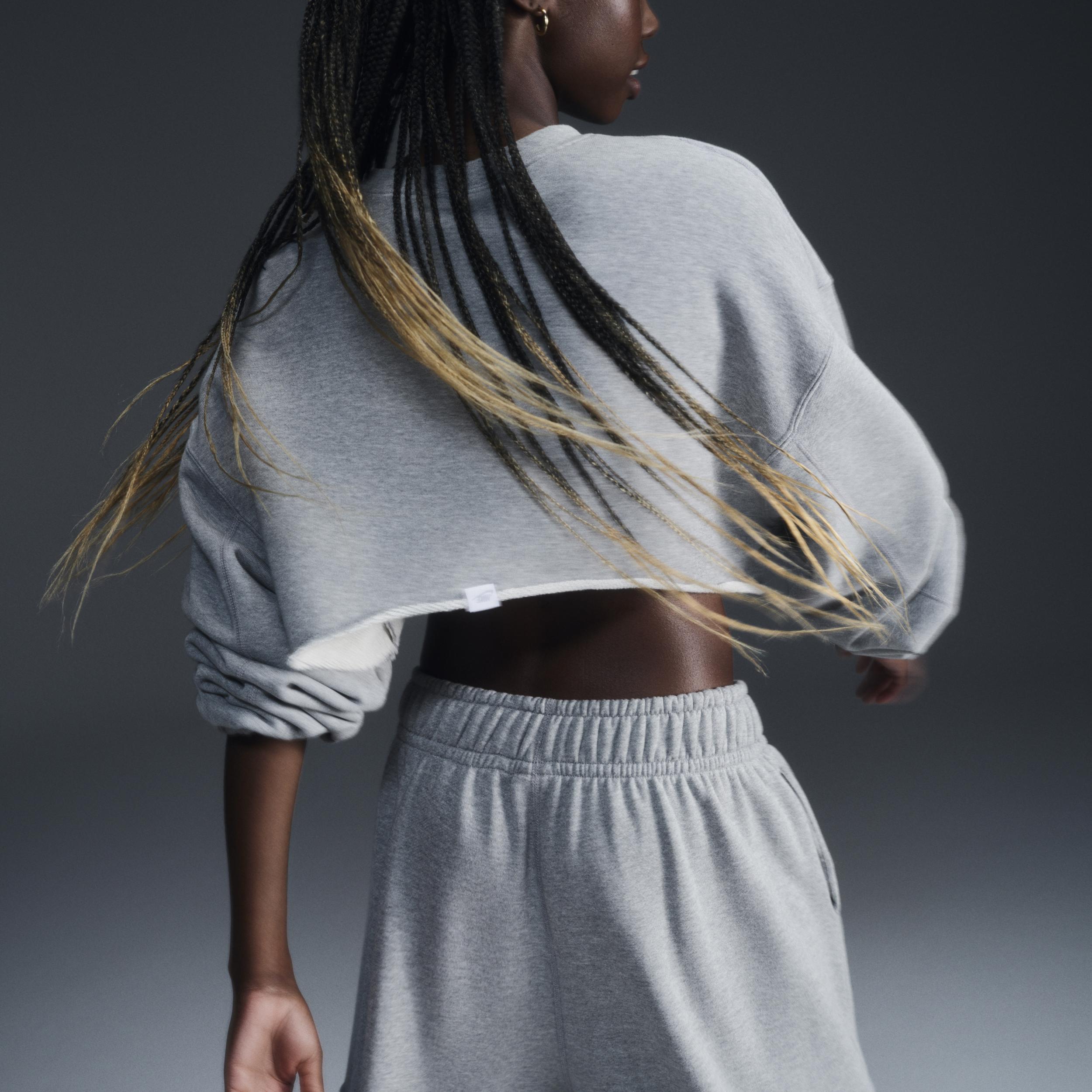 ★★Nike★★ Sportswear Oversized French Terry Shrug W Dark Nike Sportswear French Terry Black Oversized Shrug