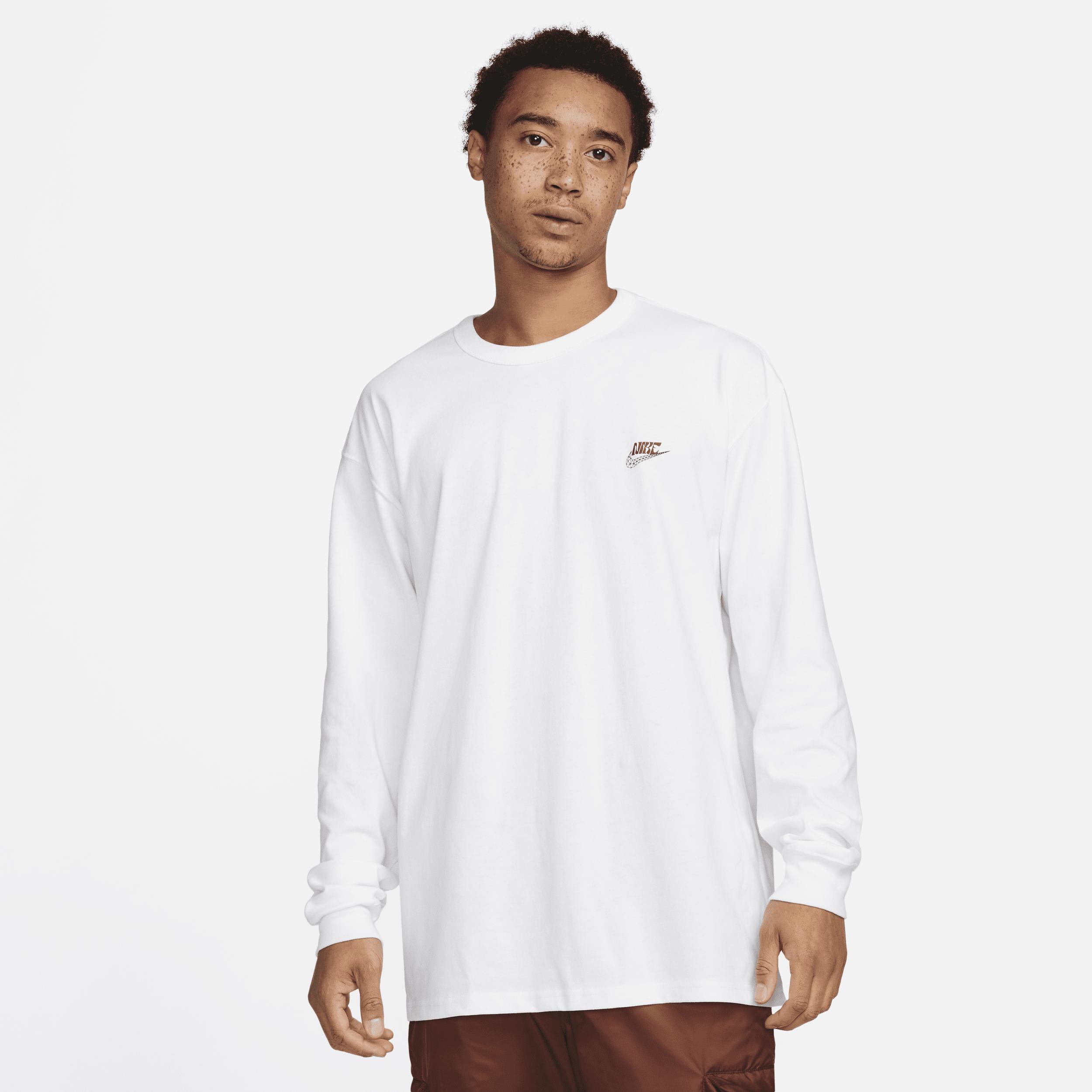 Nike Sportswear Long-sleeve Max90 T-shirt in White for Men | Lyst UK