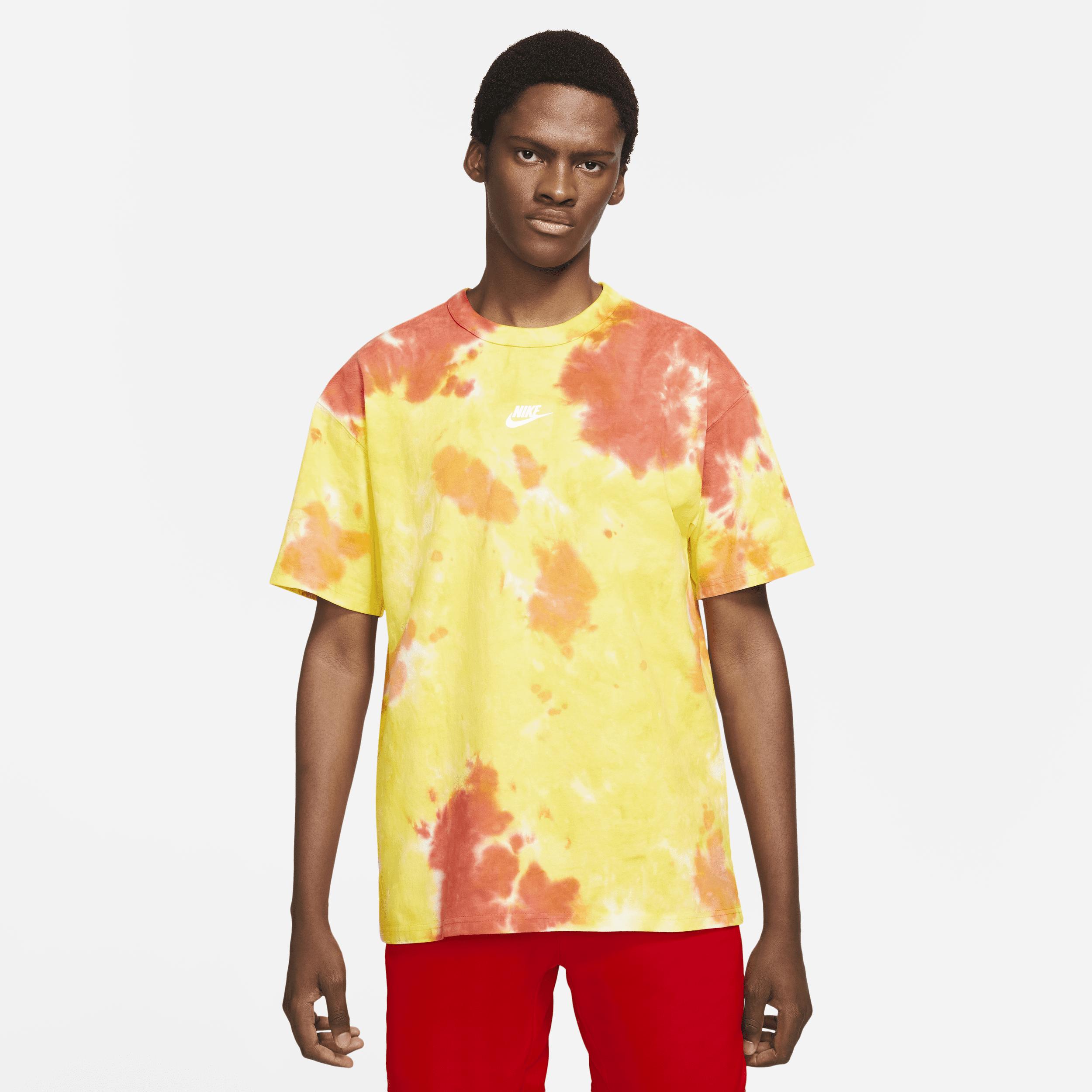 Nike Sportswear Premium Essentials Tie-dye T-shirt in Yellow for Men | Lyst