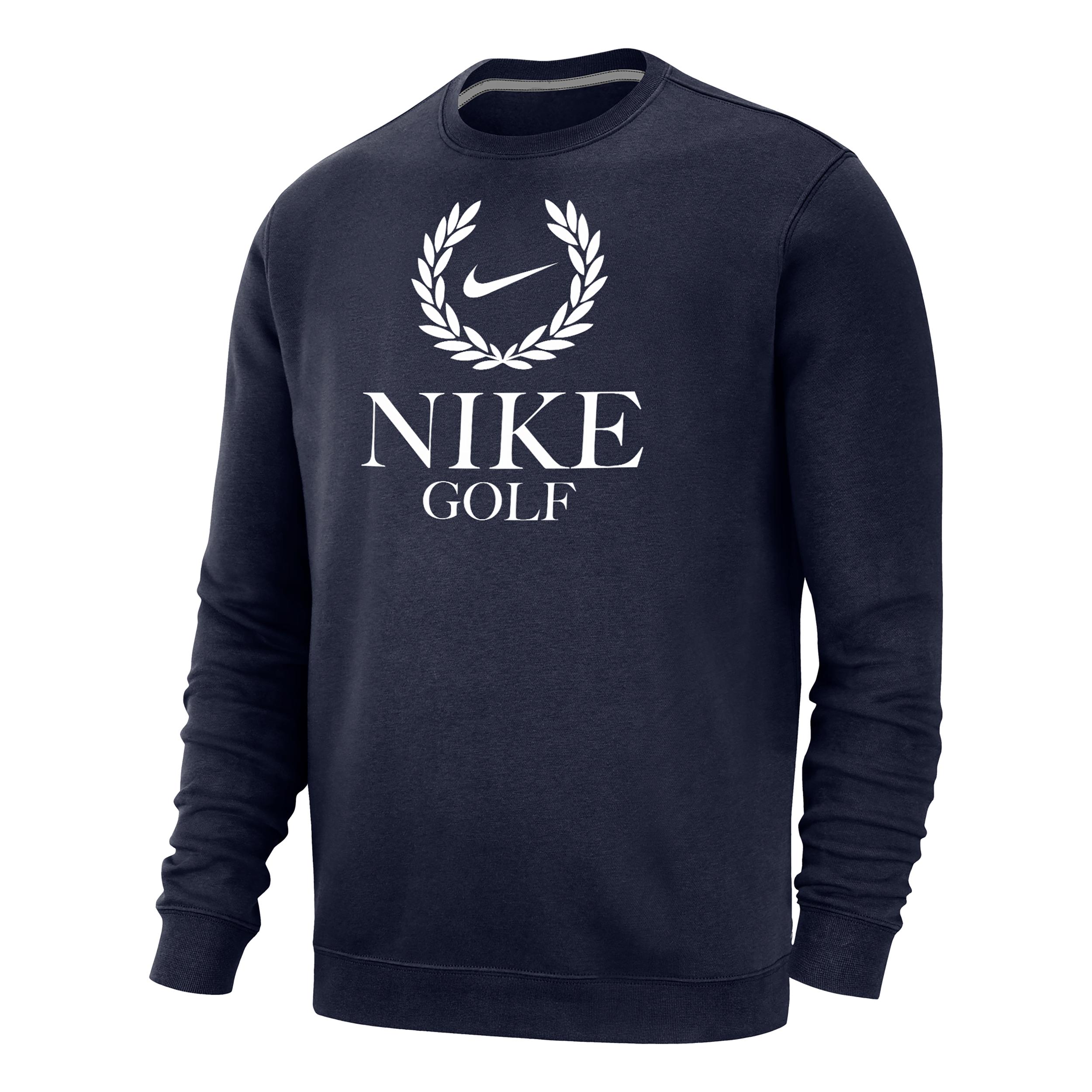 Nike Golf Club Fleece Crew-neck Sweatshirt in Blue for Men | Lyst