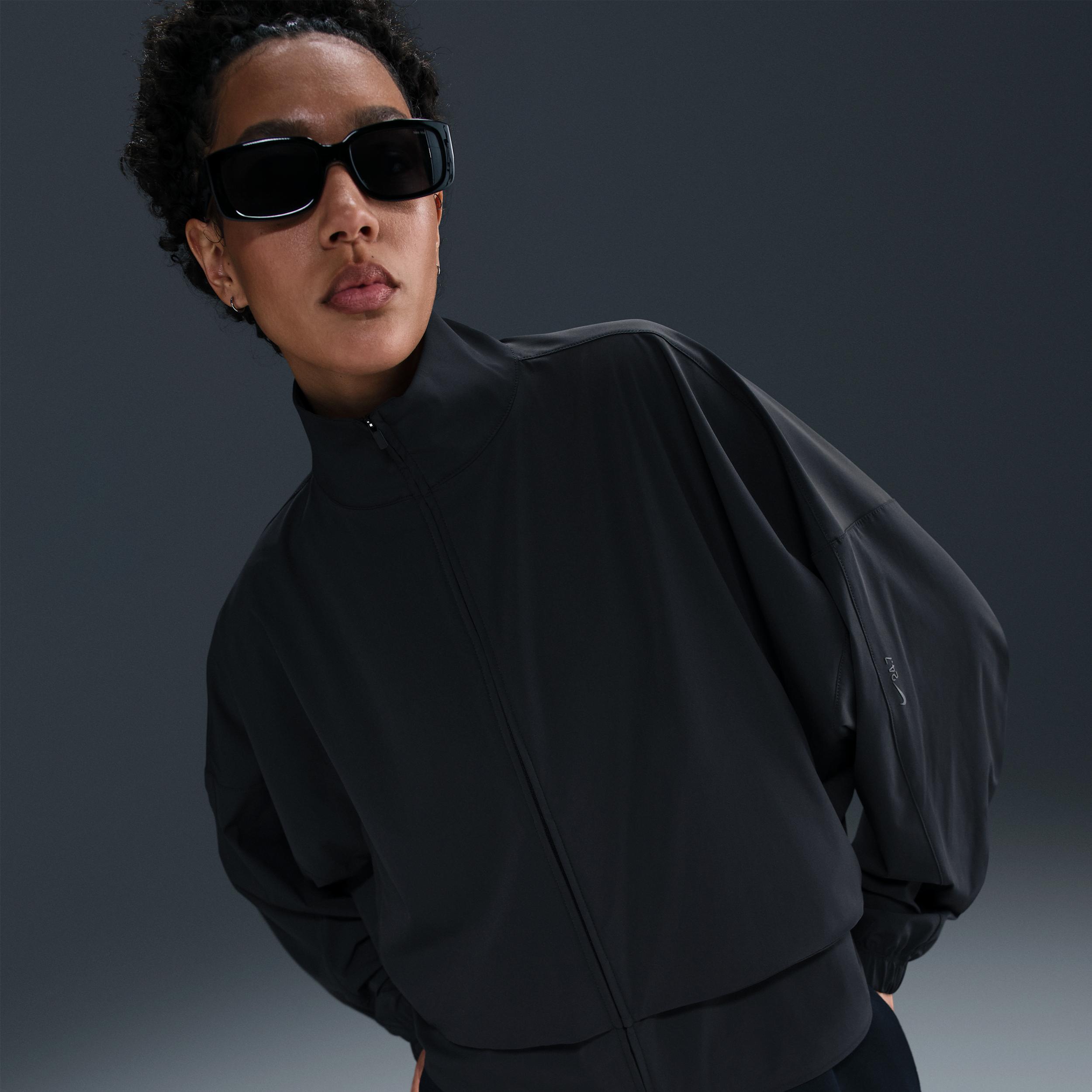 Nike 24.7 Perfectstretch Dri-Fit Oversized Full-Zip Jacket in Blue