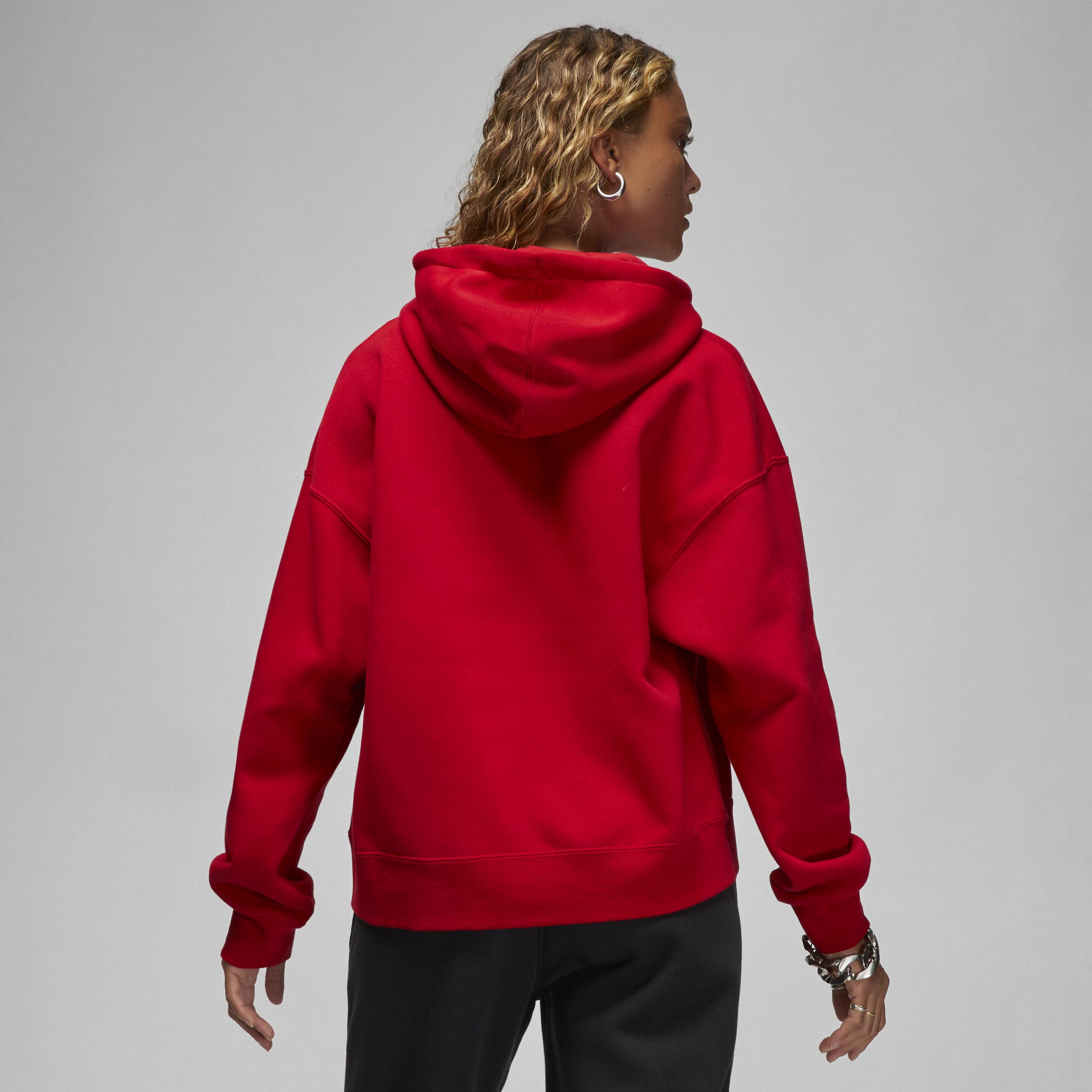 Nike Jordan Brooklyn Fleece Pullover Hoodie In Red, | Lyst