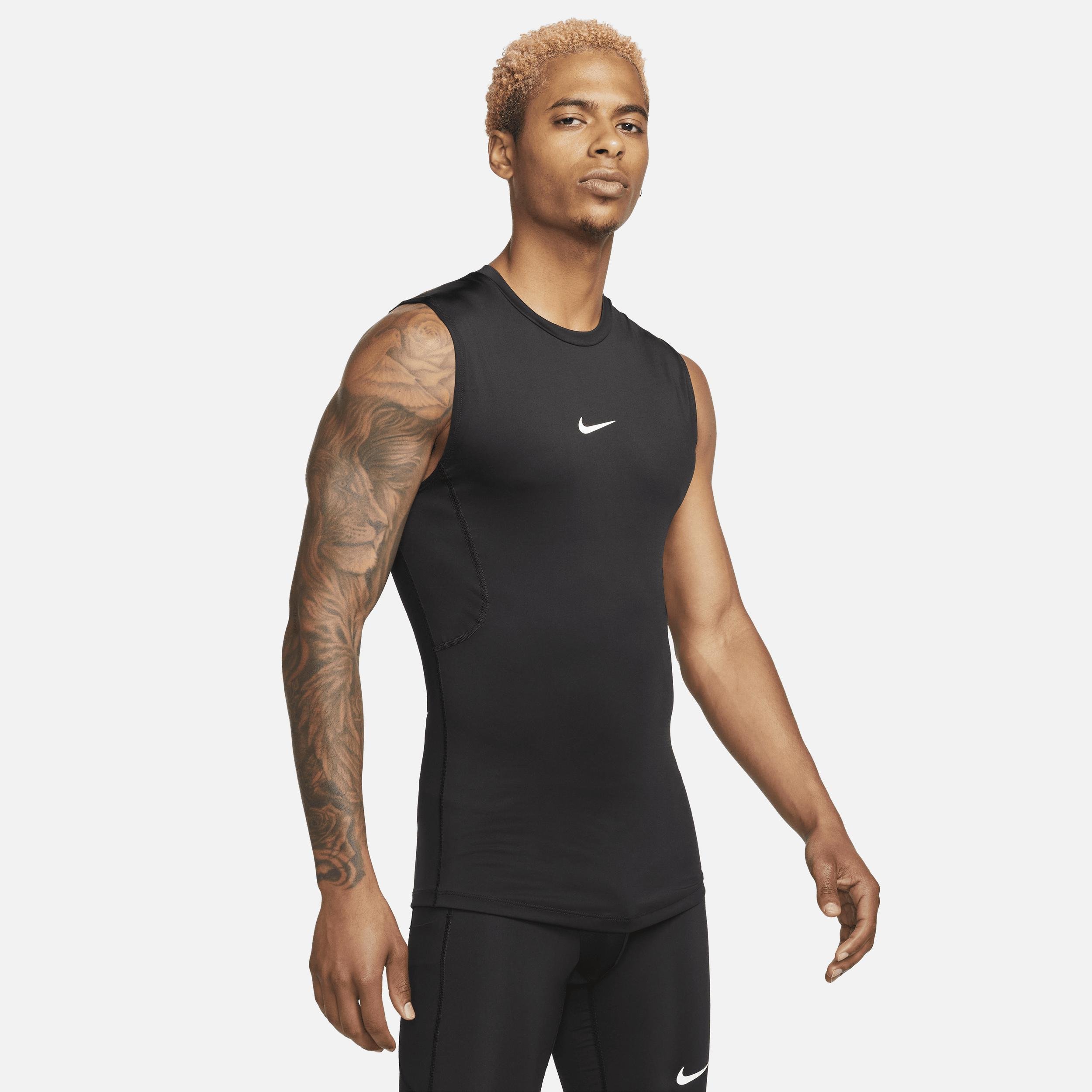 Nike Pro Dri-fit Tight Sleeveless Fitness Top 50% Recycled in Black for Men | Lyst