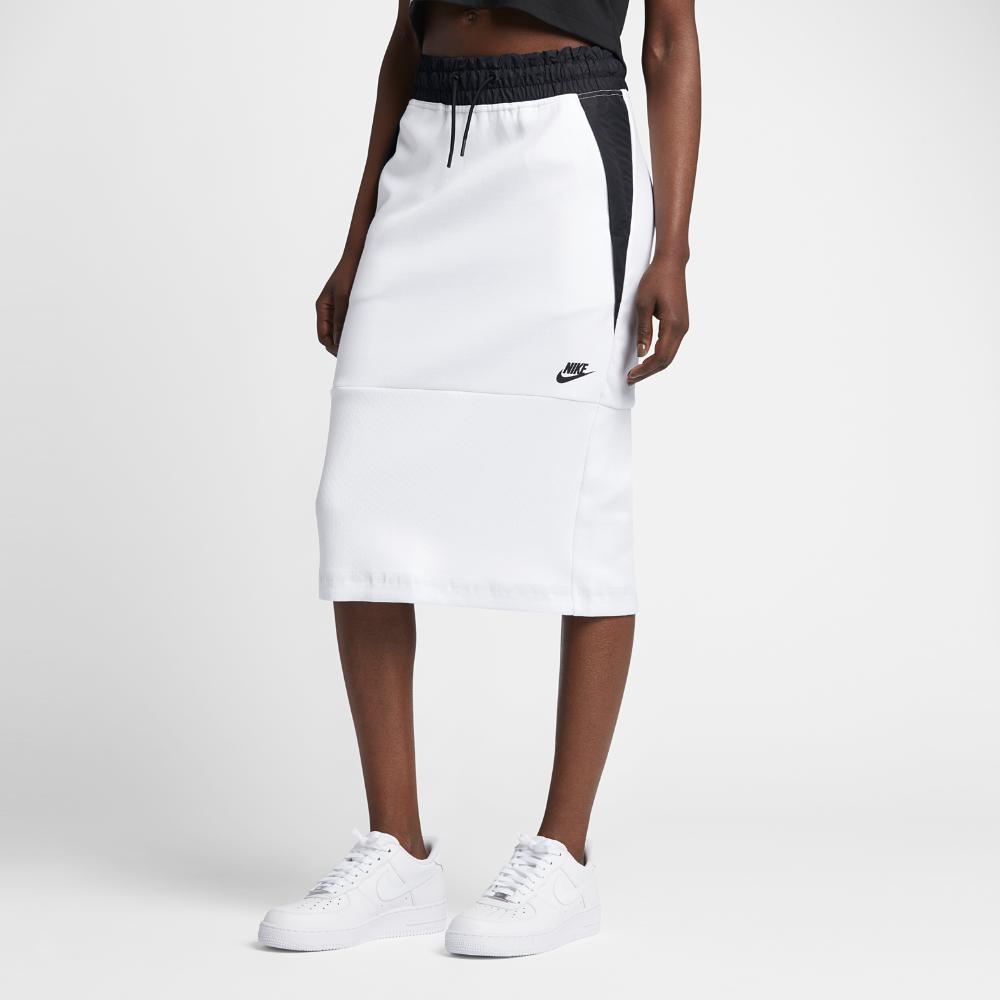 Nike Sportswear Tech Fleece Women's Skirt in White | Lyst