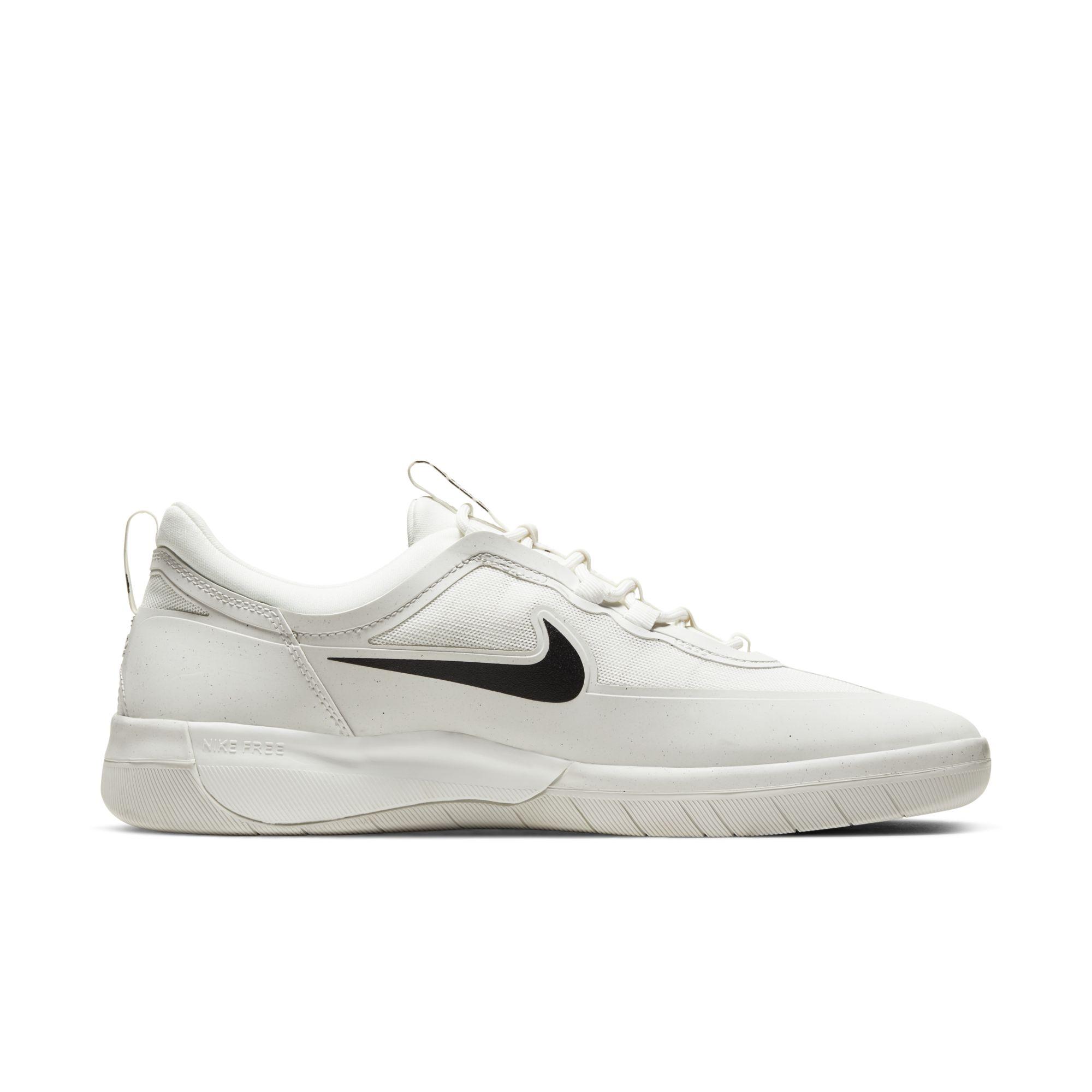 Nike Rubber Sb Nyjah Free 2 Skate Shoes in White for Men | Lyst
