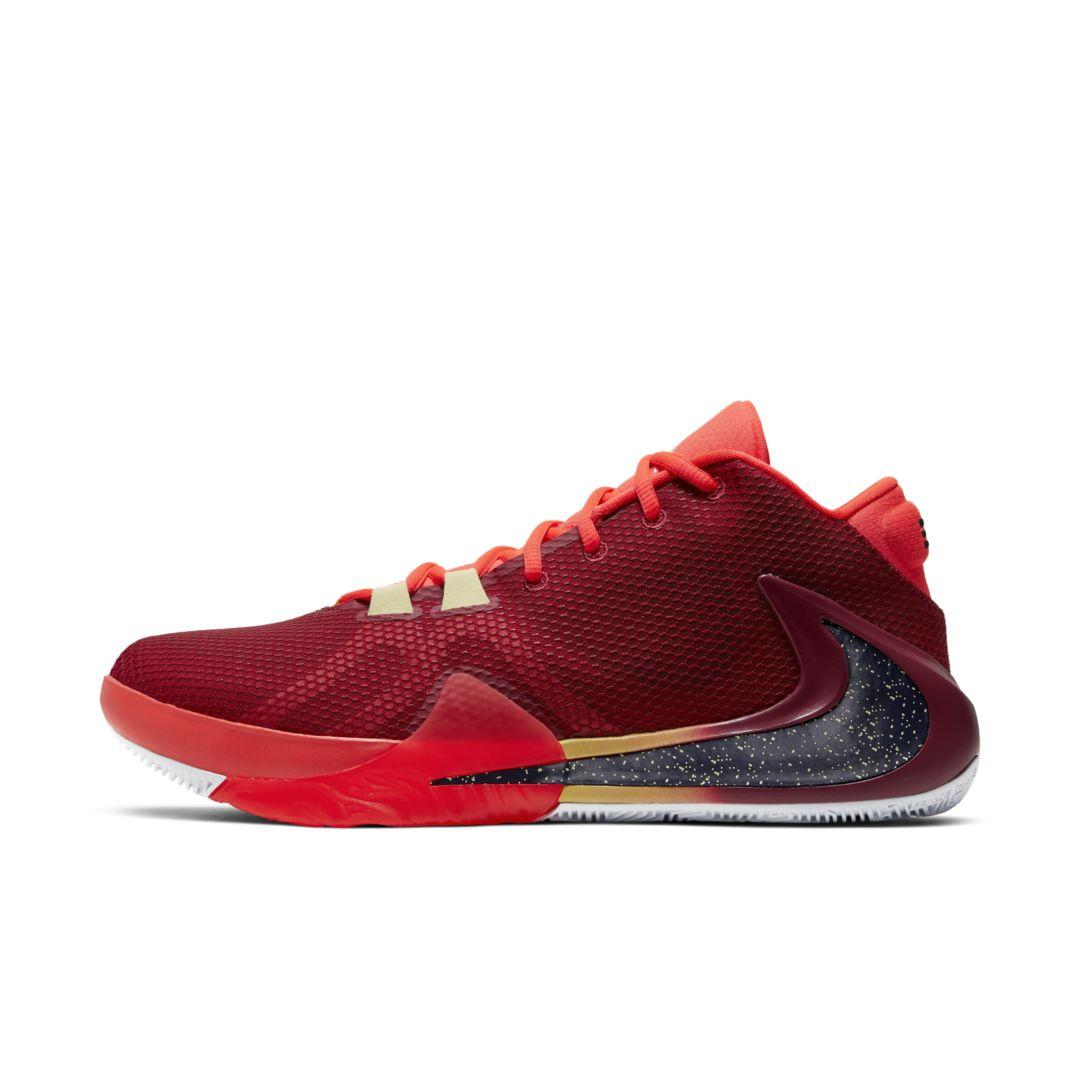 Nike Rubber Zoom Freak 1 Basketball Shoe in Red - Lyst