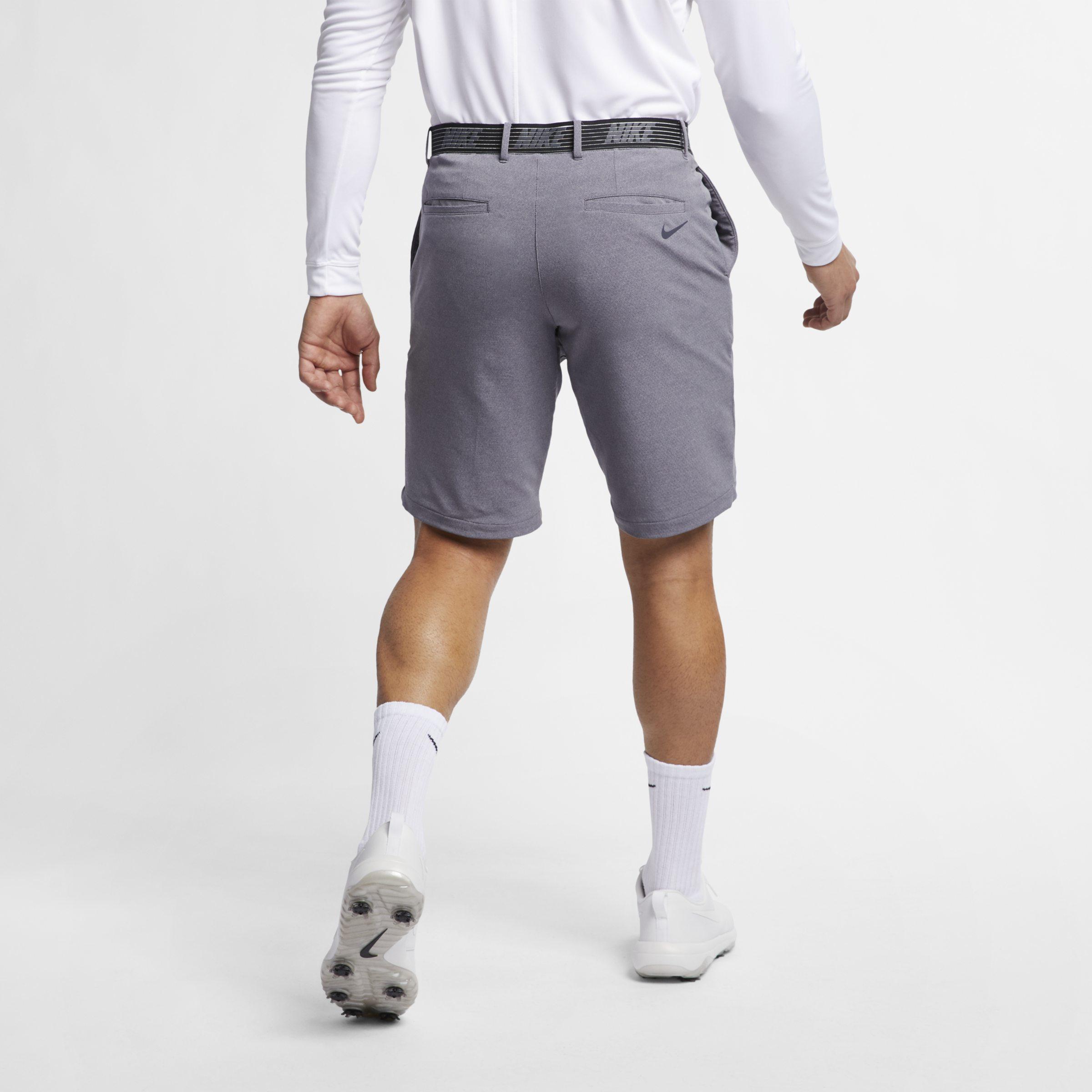 nike men's solid slim fit flex golf shorts