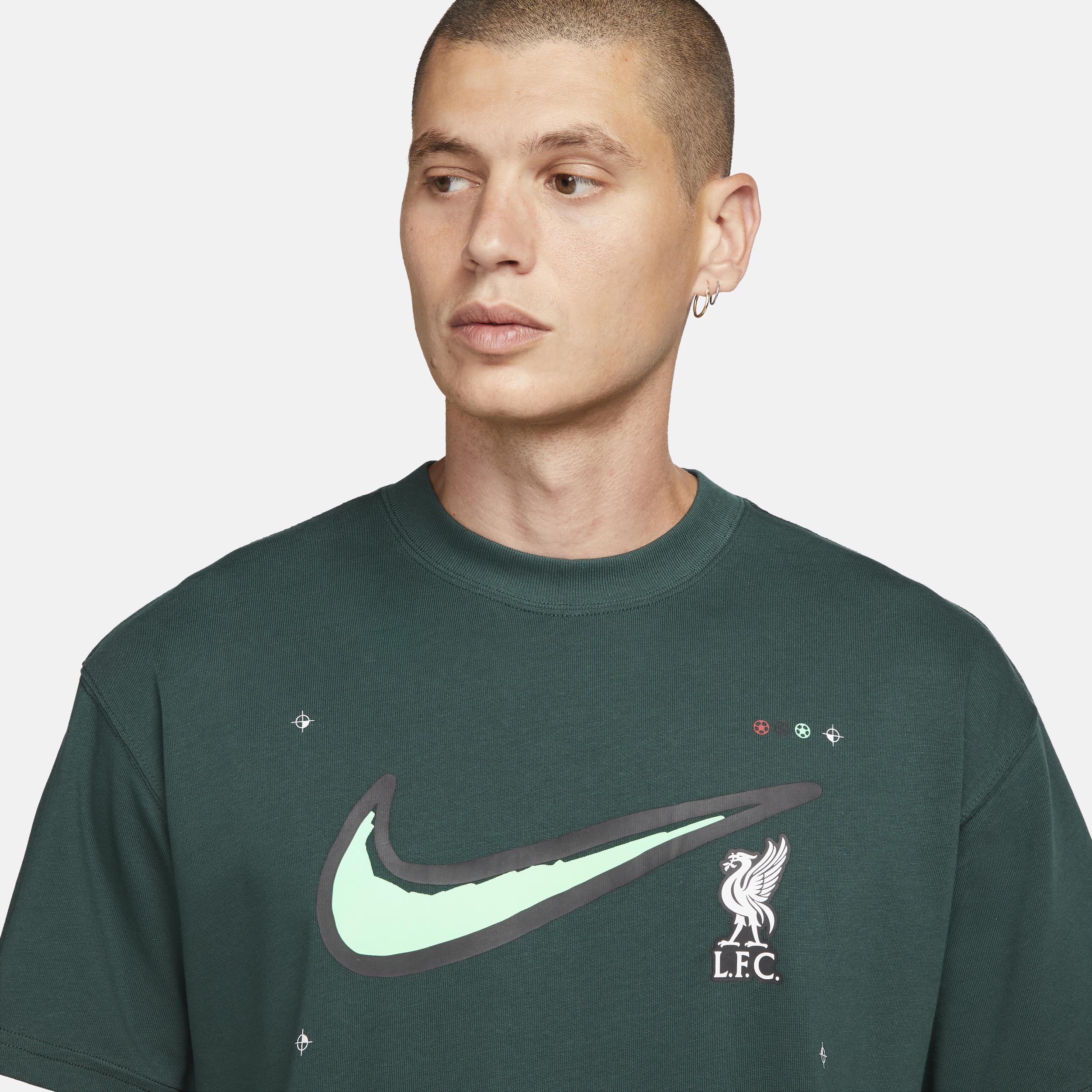 Nike Liverpool F.c. Max90 Football T-shirt in Green for Men | Lyst