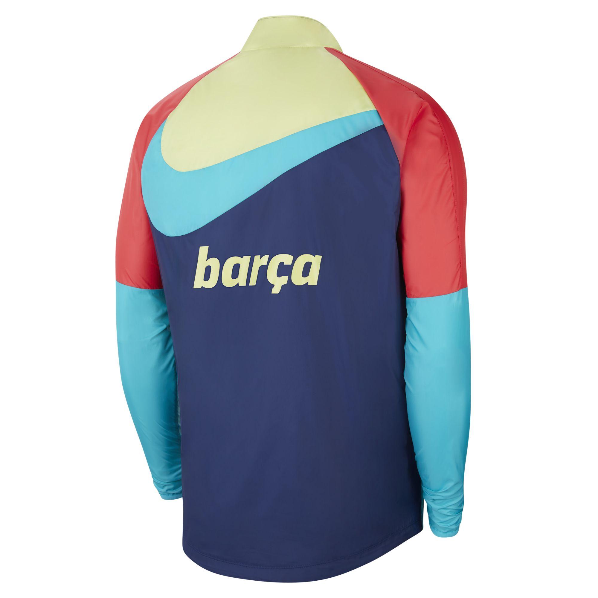 Nike Synthetic F.c. Barcelona Academy Awf Football Jacket Blue for Men -  Lyst