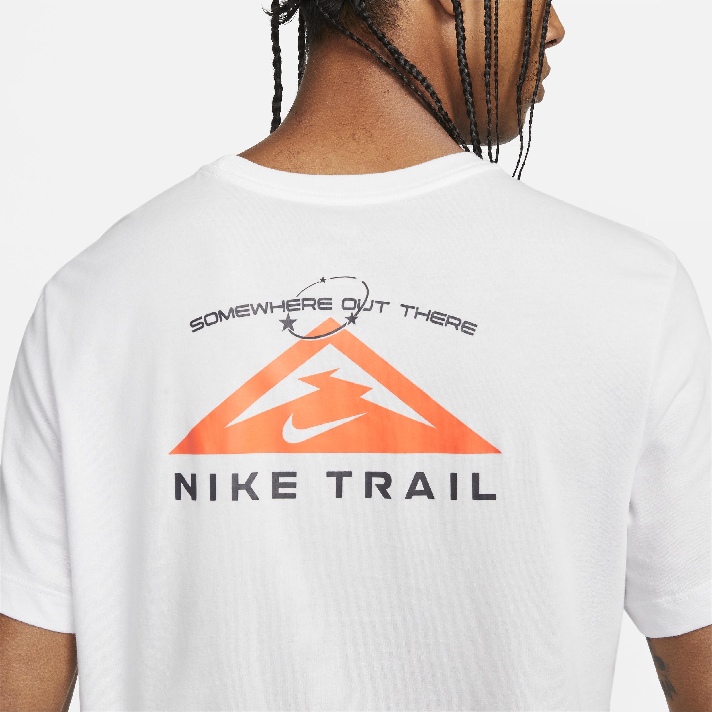 Nike Trail Dri-fit Running T-shirt in White for Men | Lyst
