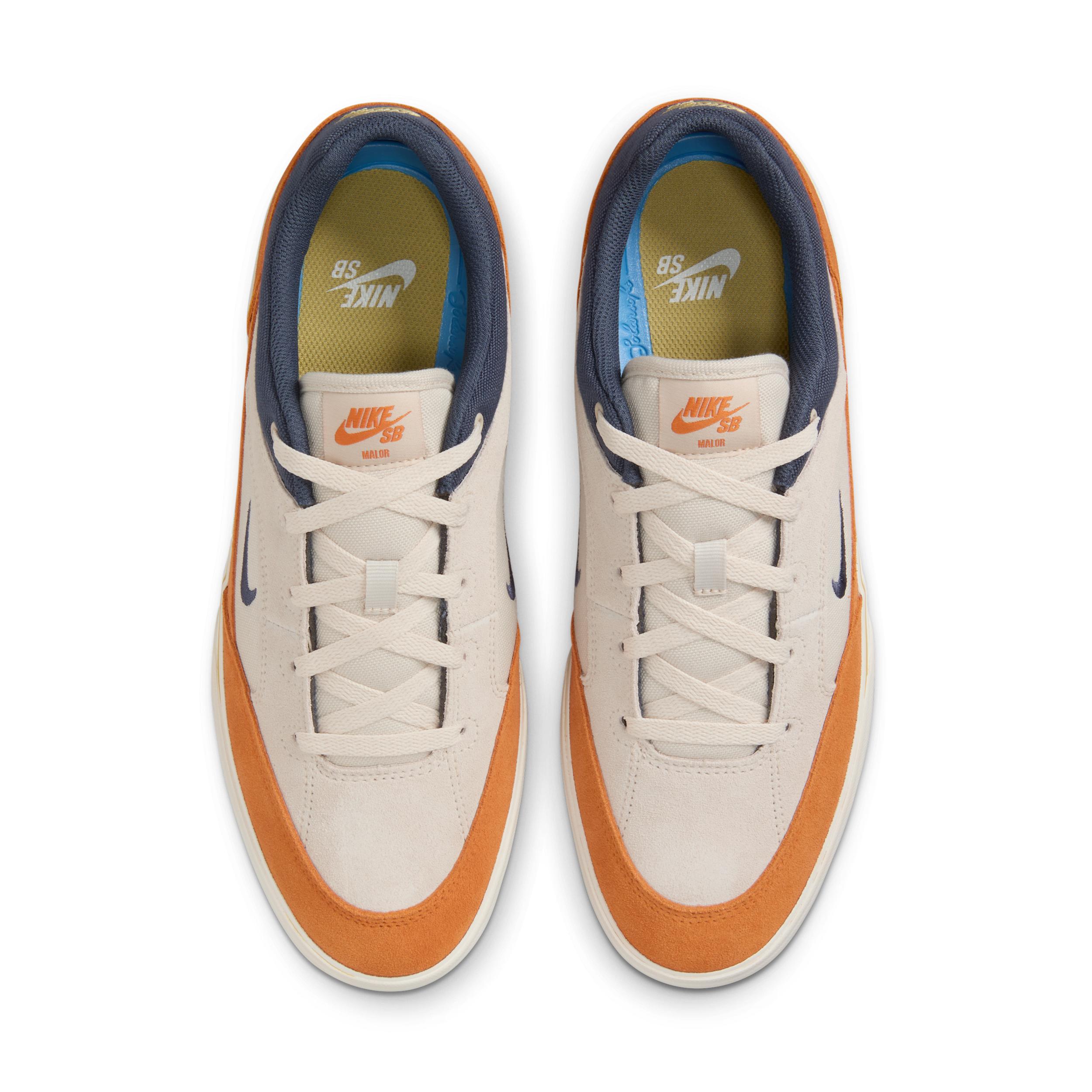 nike sb adversary white midnight navy turf orange