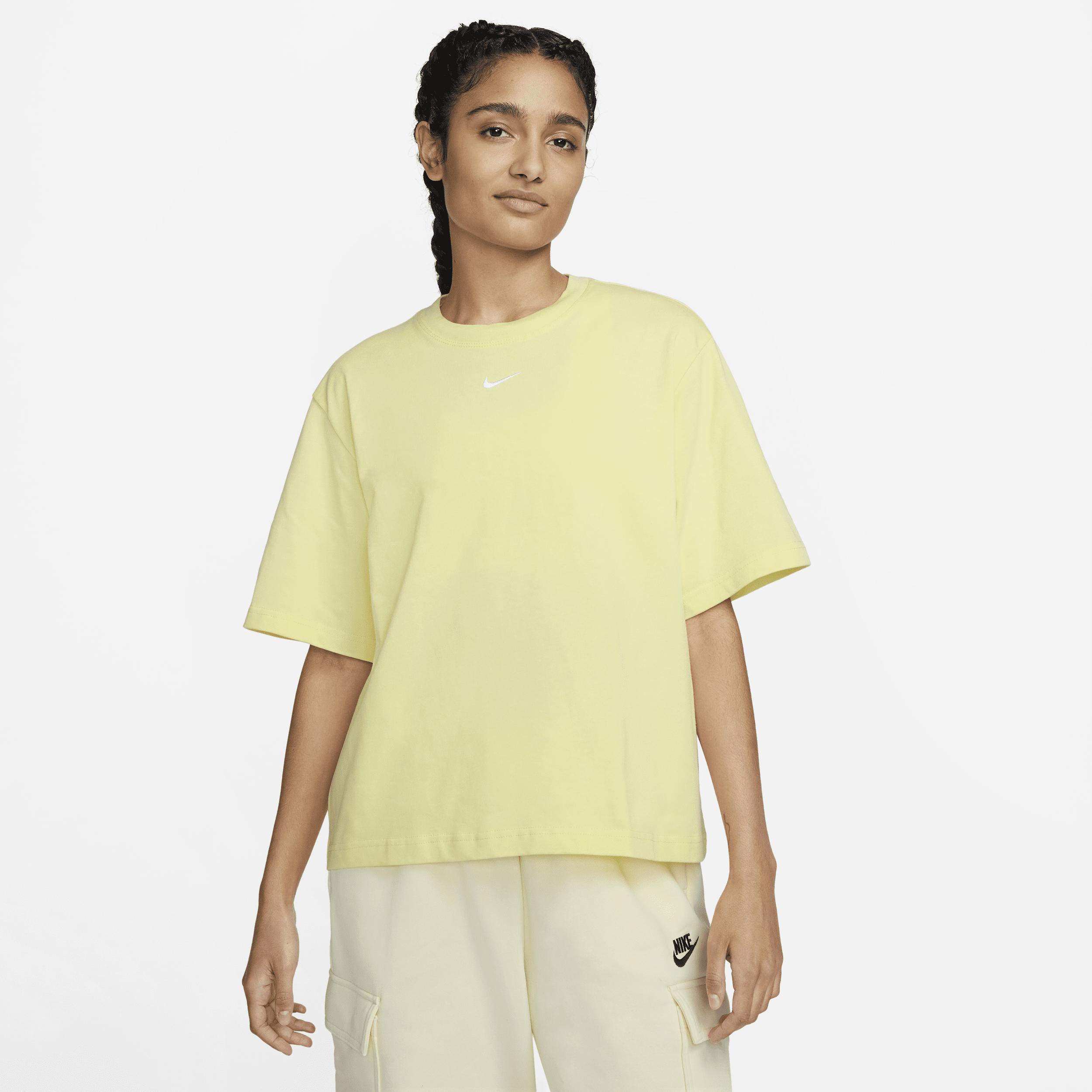 Nike Sportswear Essentials Boxy T-shirt In Yellow, | Lyst