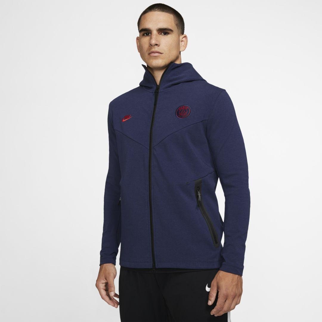 berouw hebben gedragen Vleien Nike Paris Saint-germain Tech Pack Full-zip Hoodie in Blue for Men | Lyst